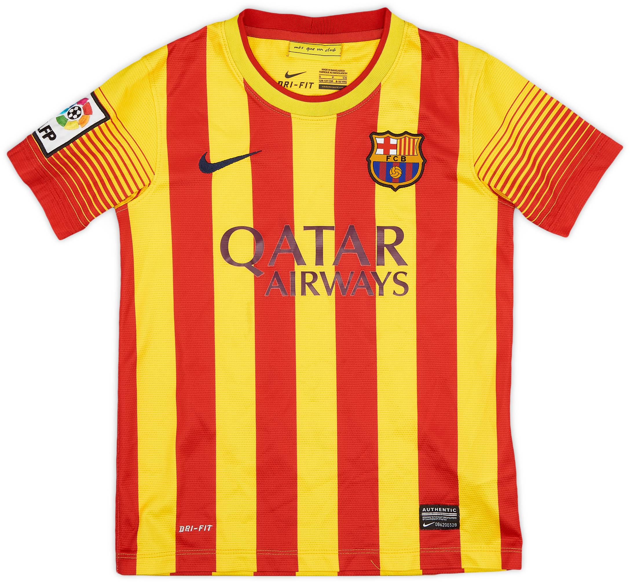 2013-15 Barcelona Away Shirt - 7/10 - (S.Boys)
