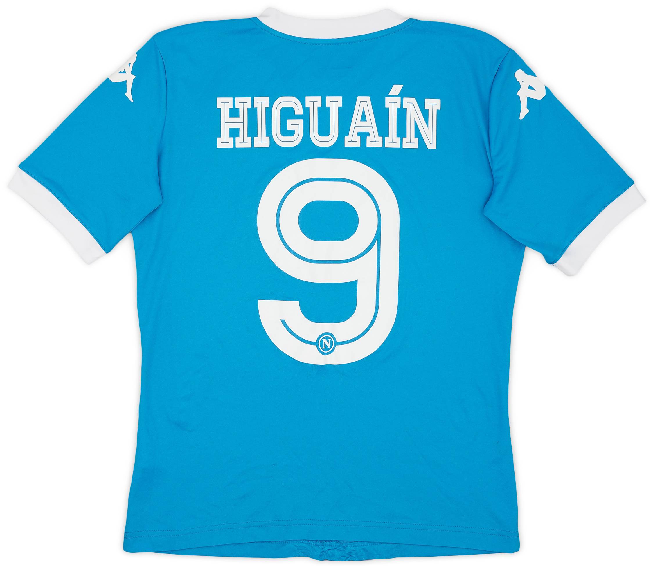 2015-16 Napoli Home Shirt Higuain #9 - 7/10 - (XL.Boys)