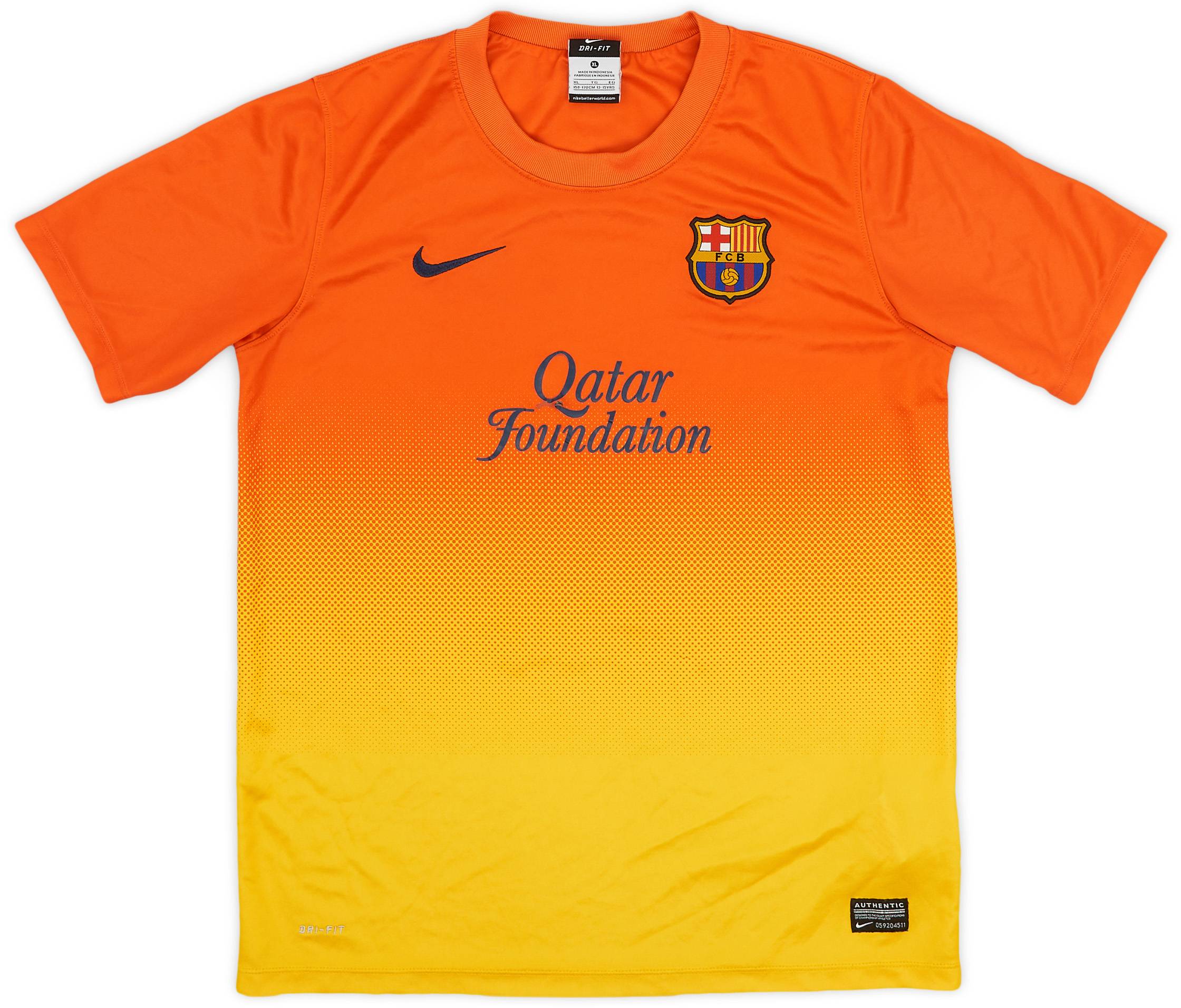2012-13 Barcelona Basic Away Shirt - 5/10 - (XL.Boys)