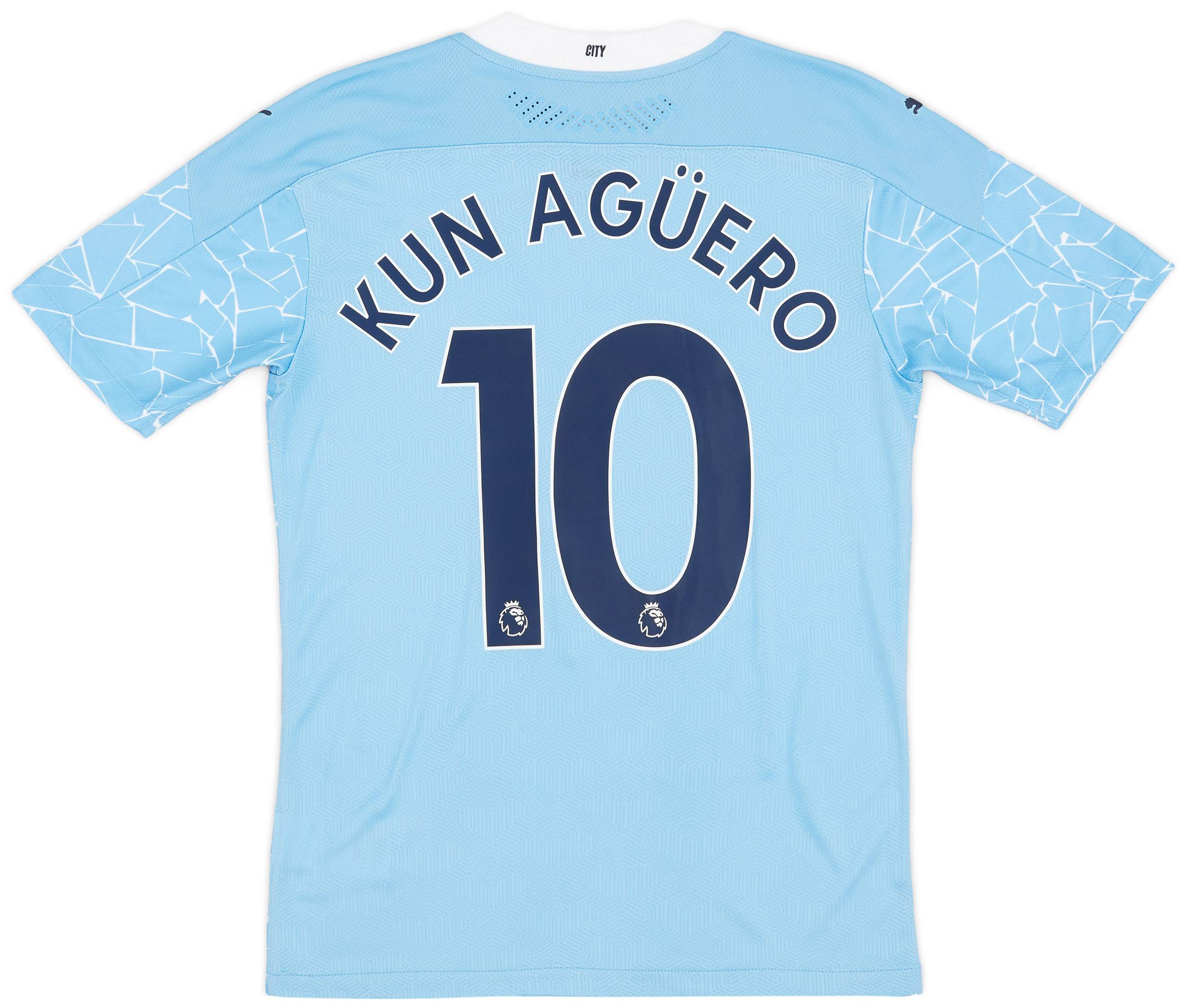2020-21 Manchester City Player Issue Home Shirt Kun Agüero #10 (S)