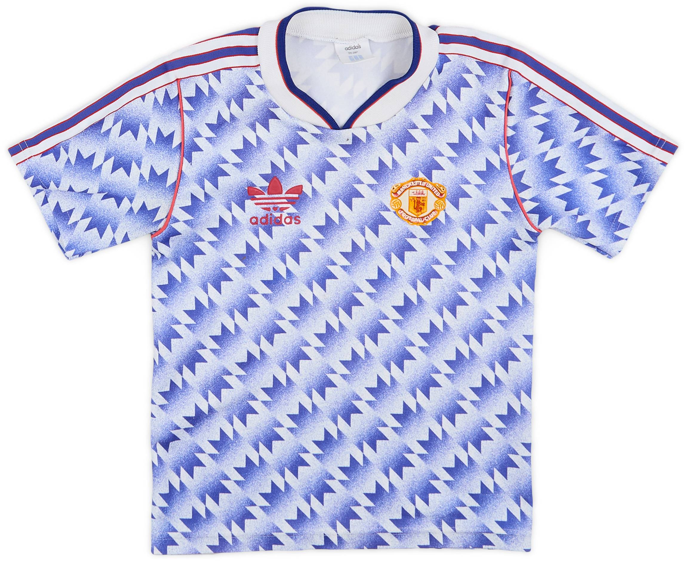 1990-92 Manchester United Away Shirt - 8/10 - (S.Boys)