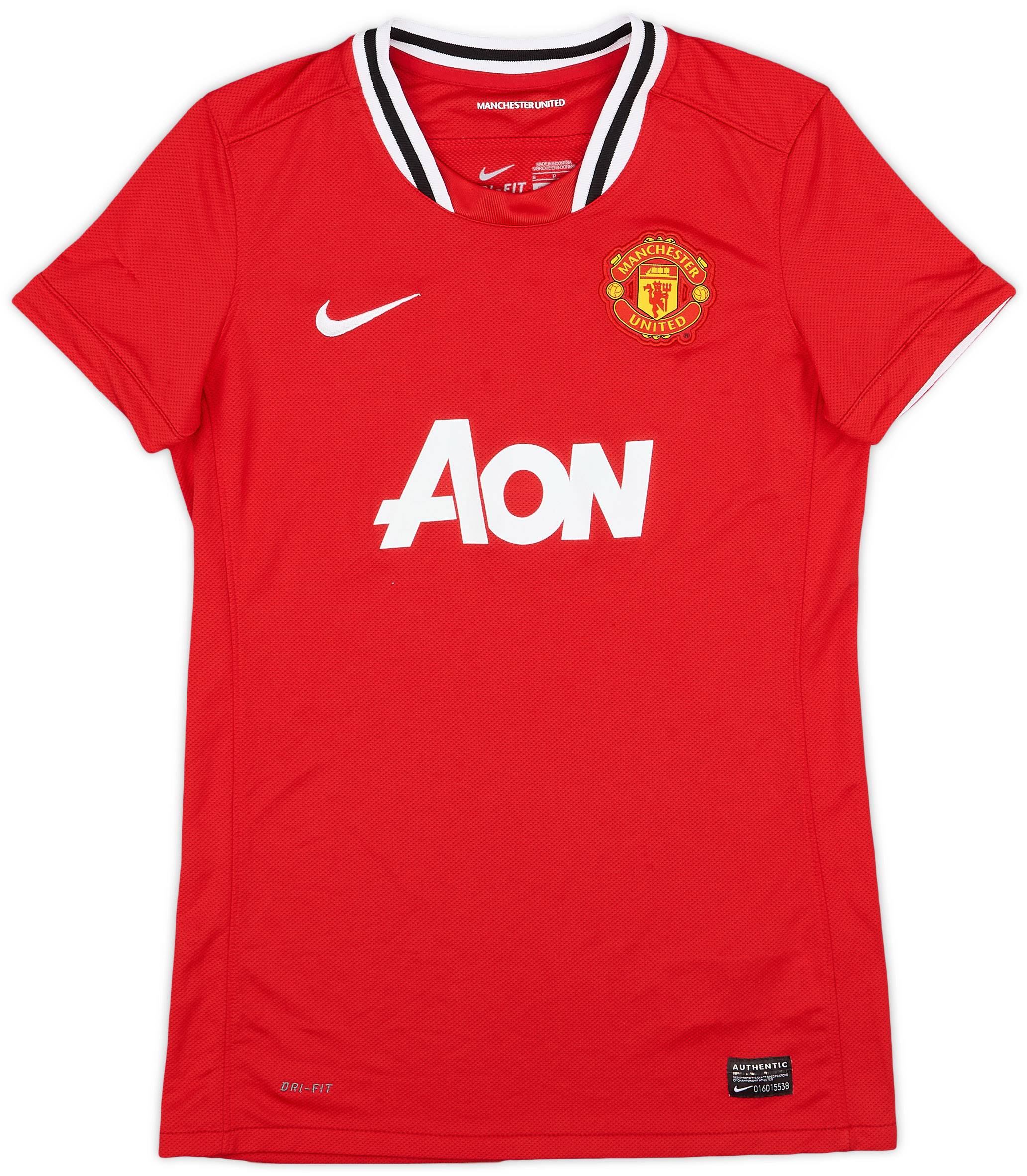 2011 12 Manchester United Home Shirt 8 10 Women s S