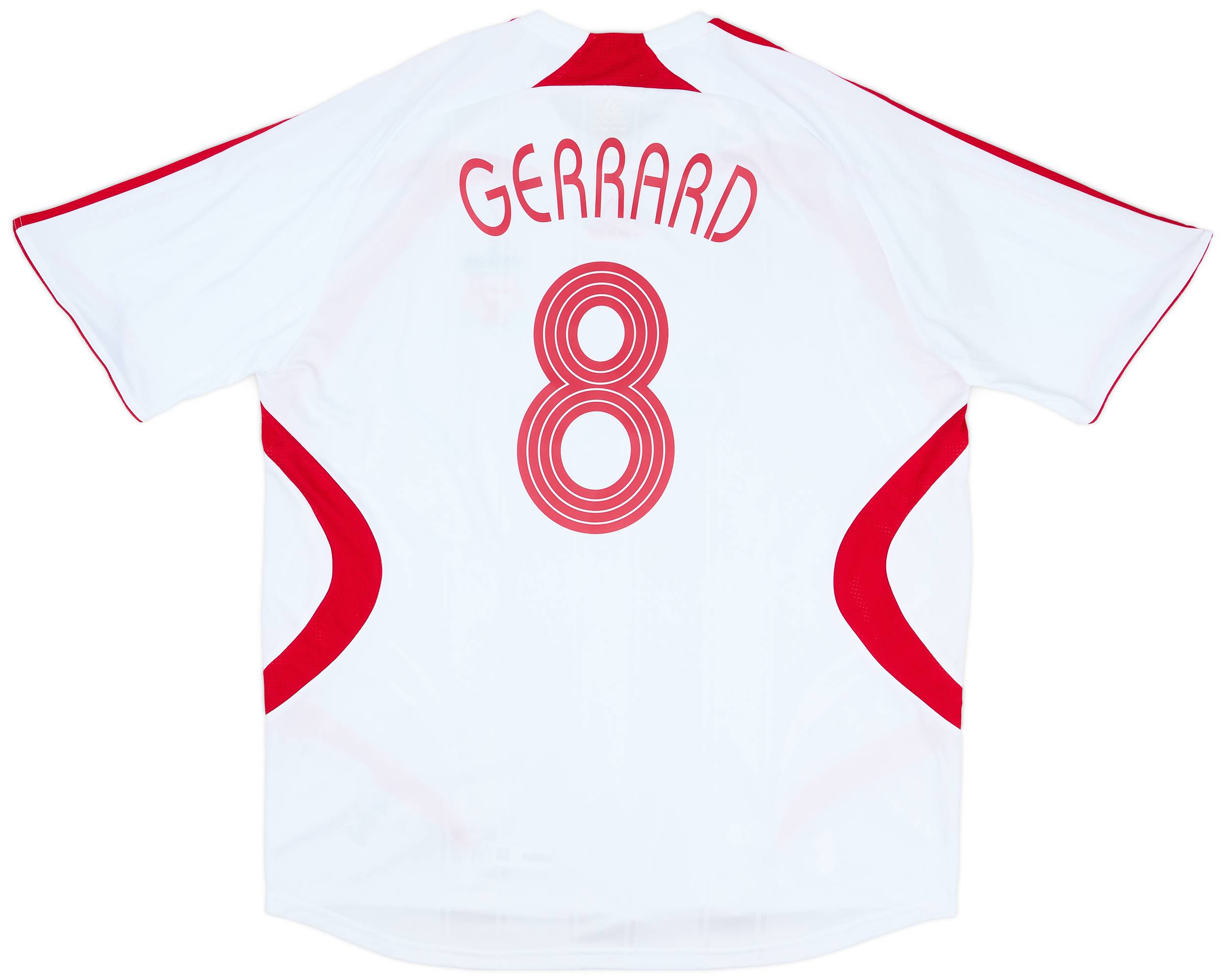 2007-08 Liverpool Away Shirt Gerrard #8 (XXL)