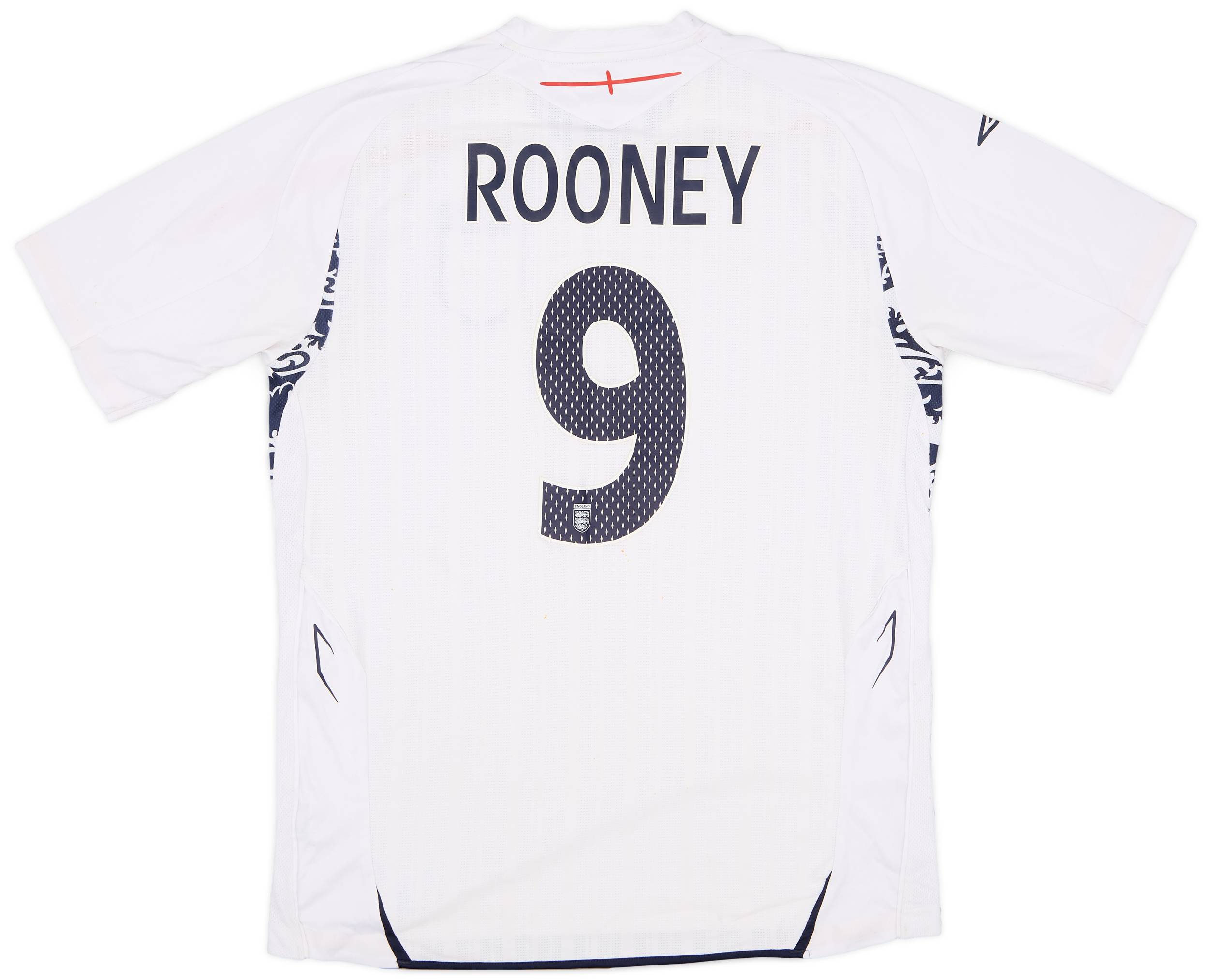 2007-09 England Home Shirt Rooney #9 - 6/10 - (L)