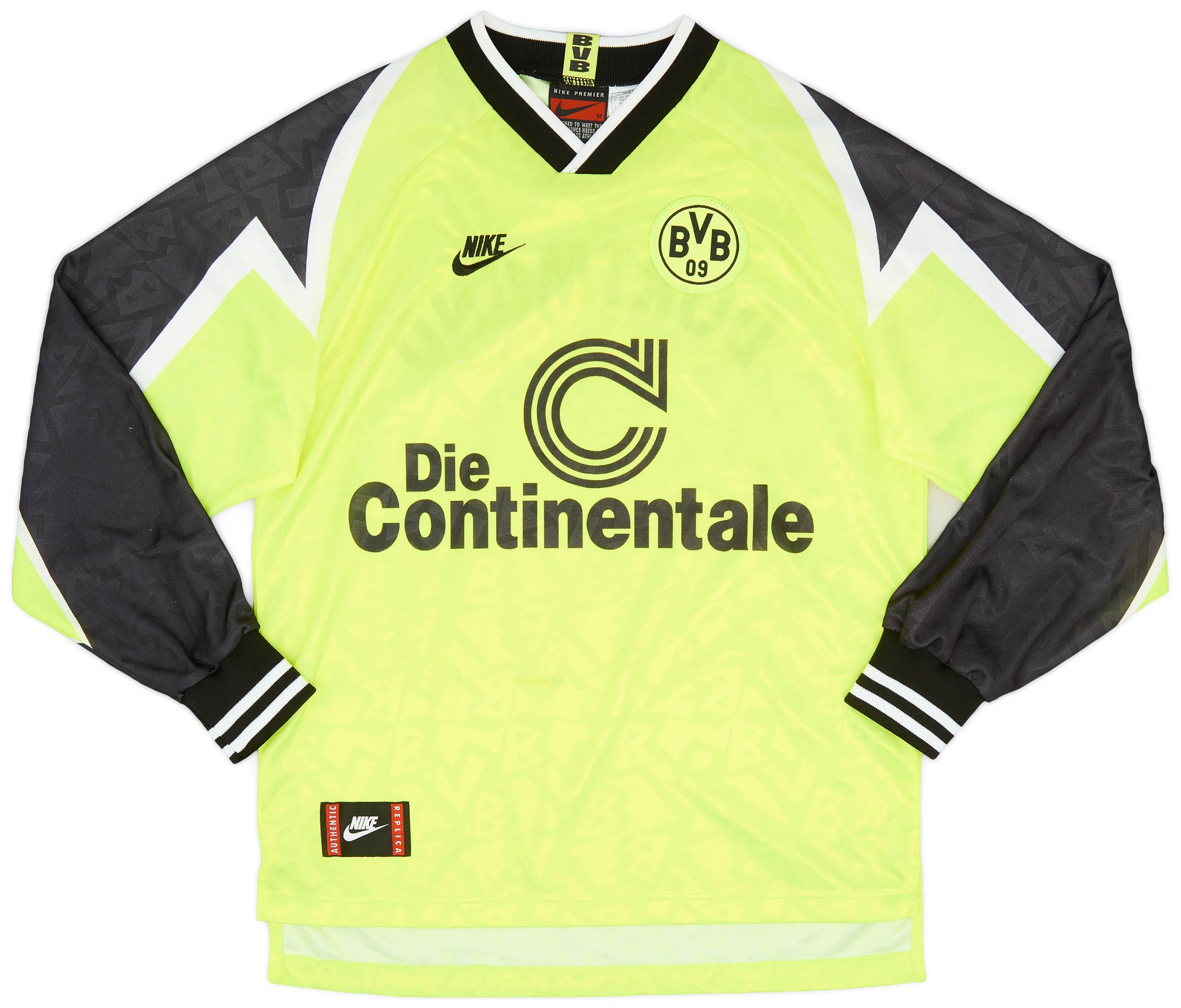 1995-96 Borussia Dortmund Home L/S Shirt - 5/10 - (M)