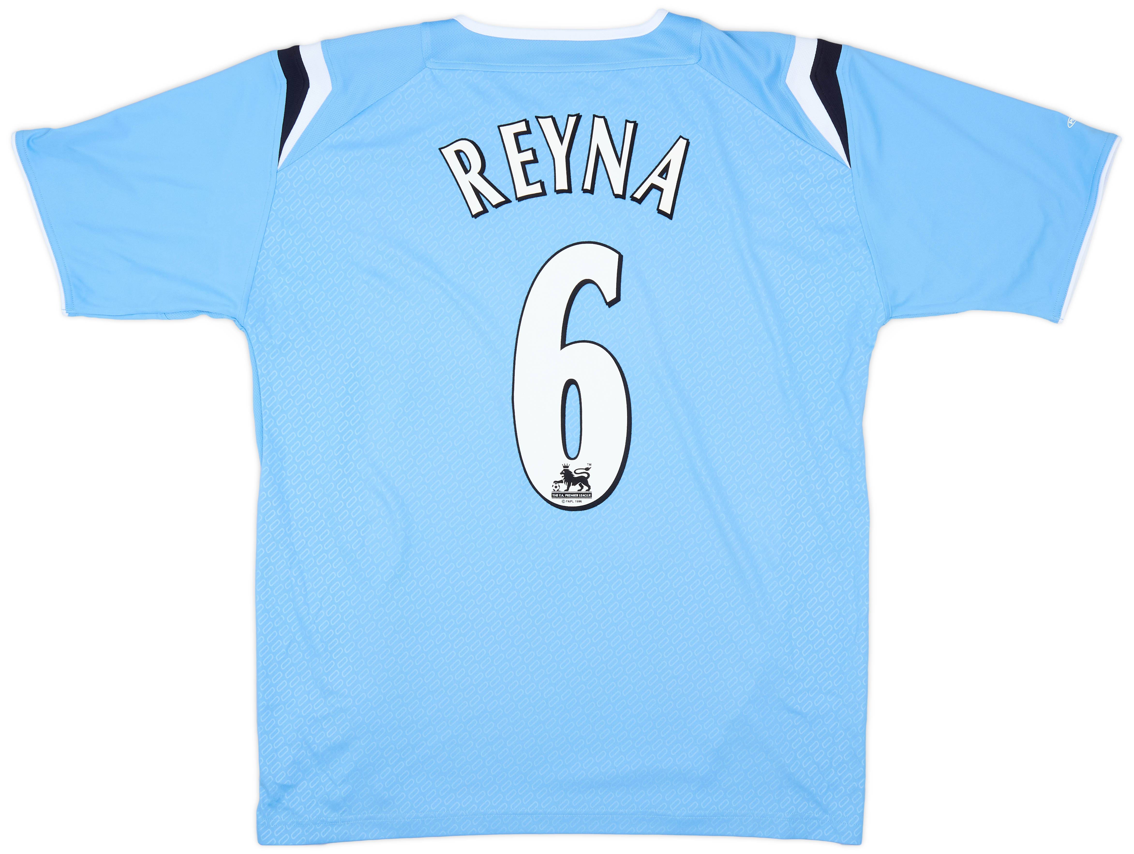 2004-05 Manchester City Home Shirt Reyna #6 - 9/10 - (L)
