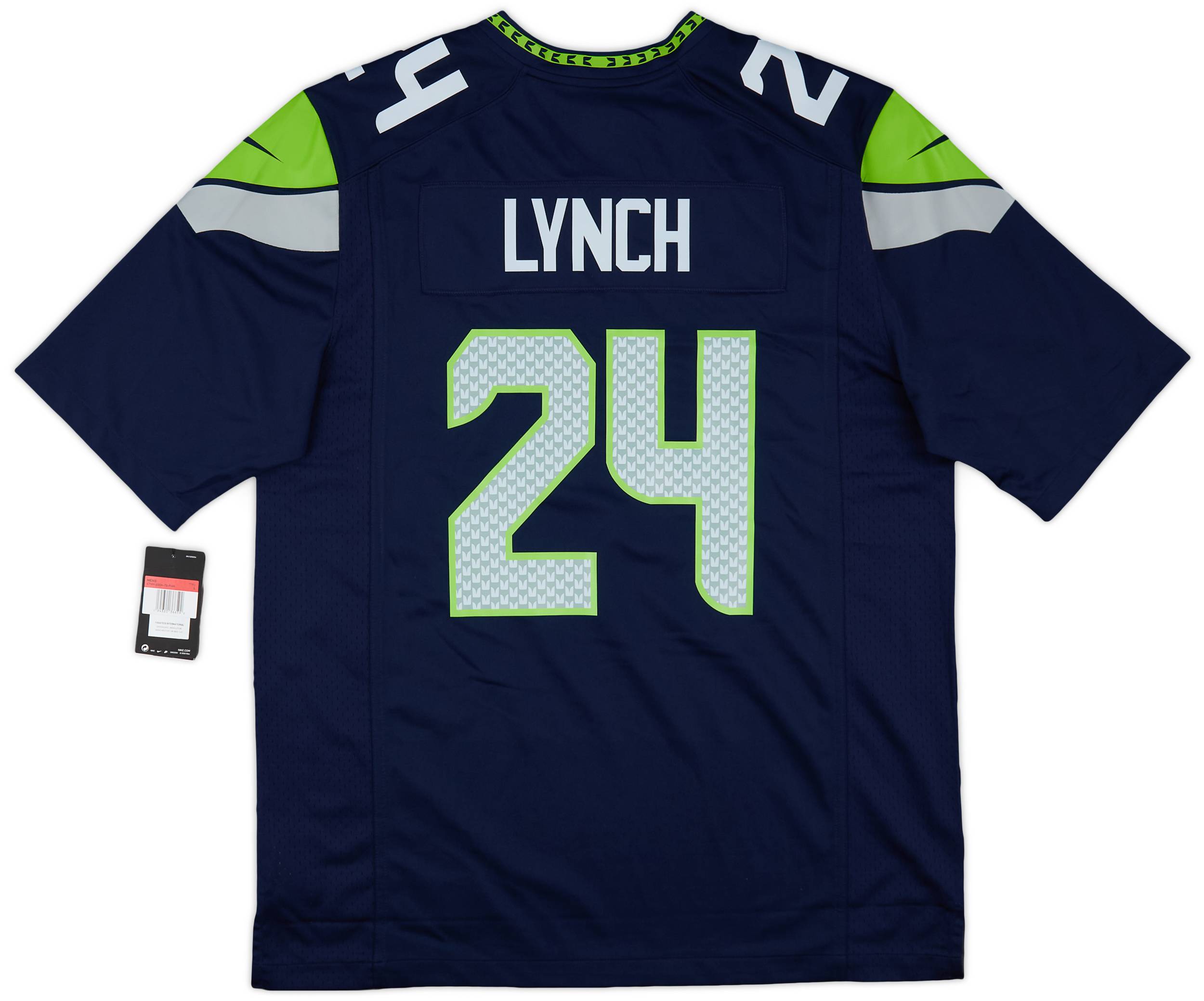 2019 Seattle Seahawks Lynch 24 Nike Game Home Jersey L