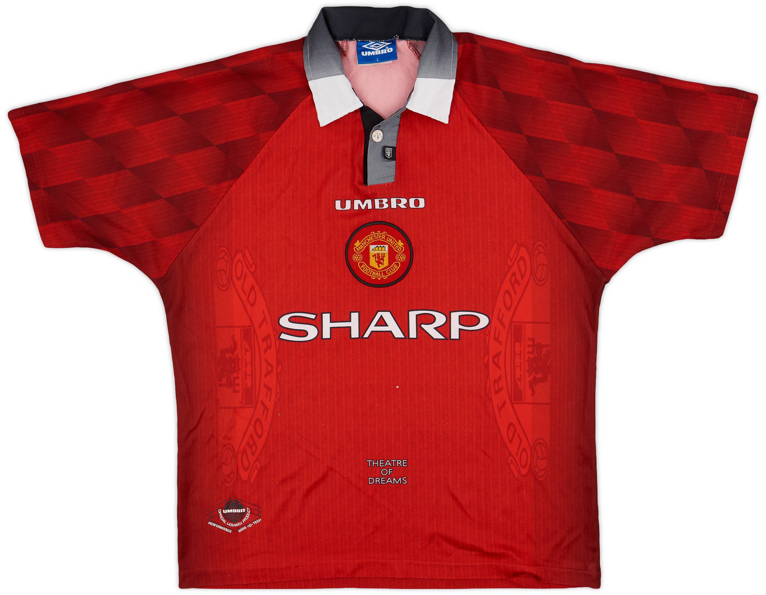 【期間限定送料無料】 Home United Manchester 1996-98 Shirt (L) - 5/10 - ウェア