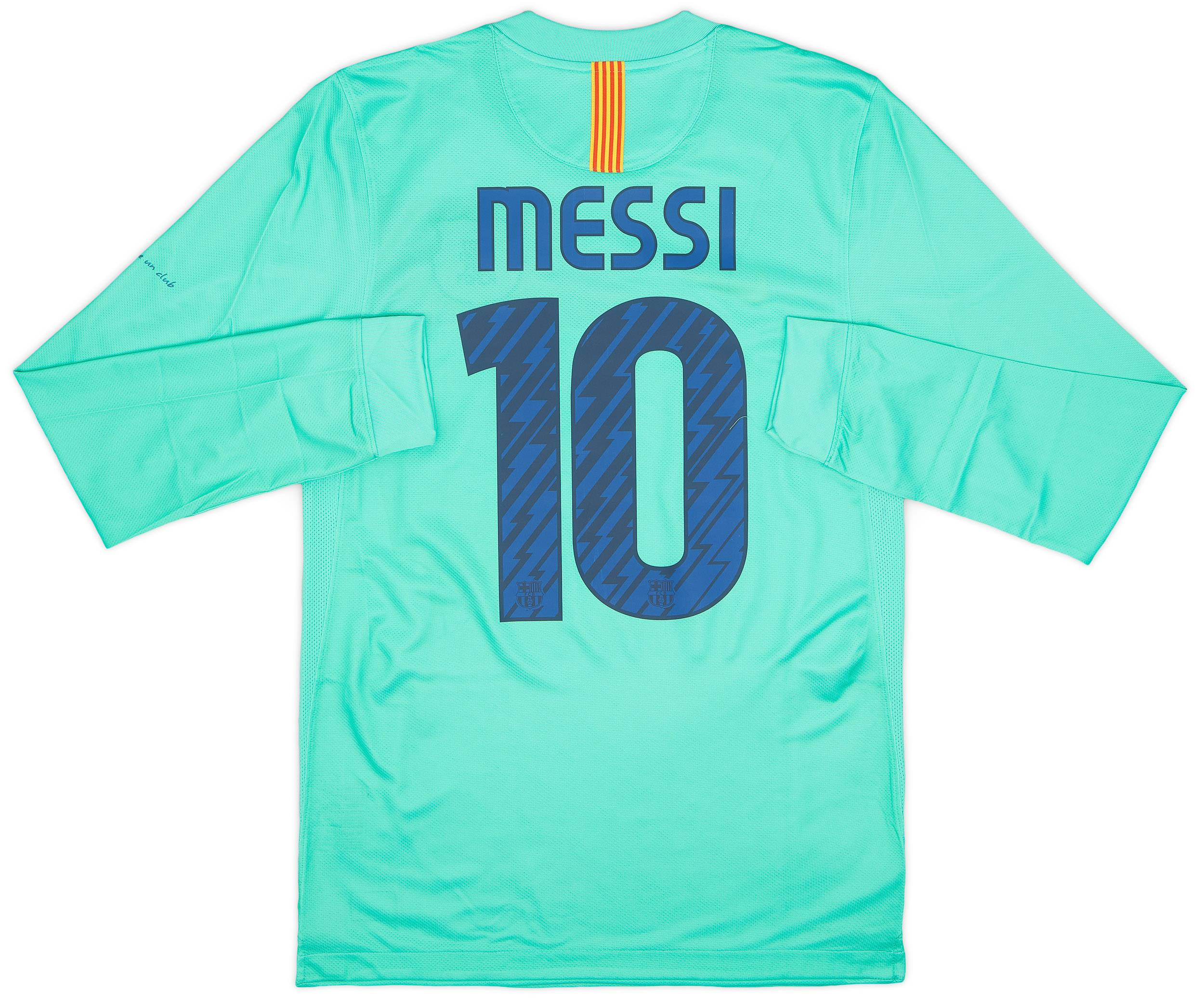 2010-11 Barcelona Authentic Away L/S Shirt Messi #10 (S)