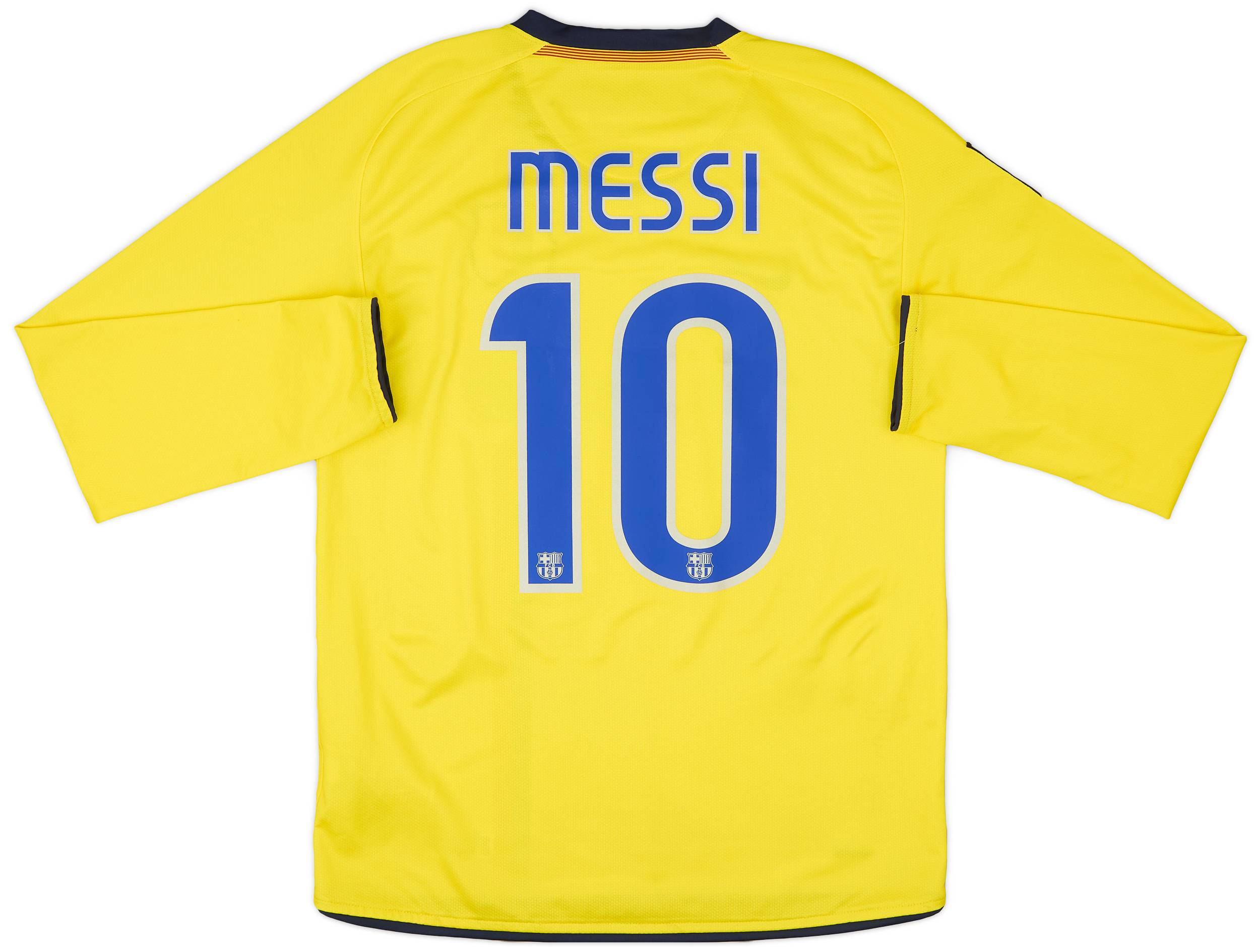 2008-10 Barcelona Away L/S Shirt Messi #10 - 7/10 - (S)
