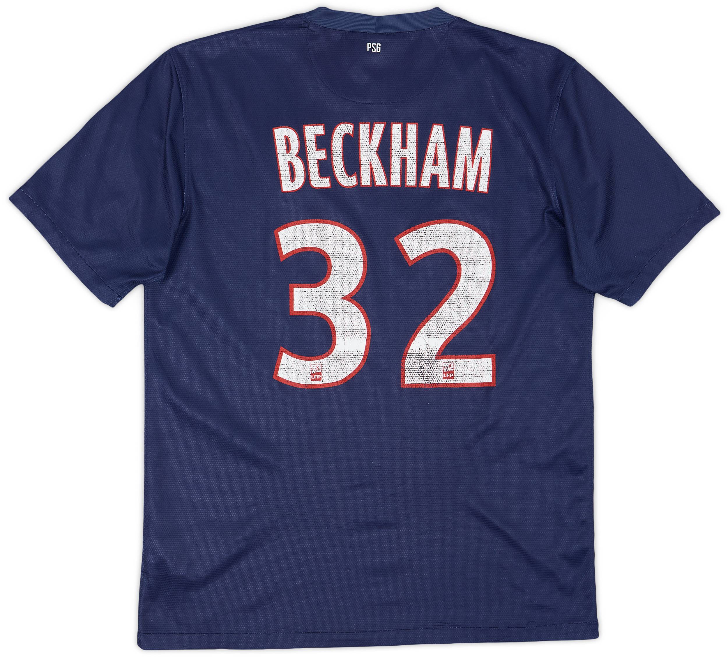2013-14 Paris Saint-Germain Home Shirt Beckham #32 - 5/10 - (M)