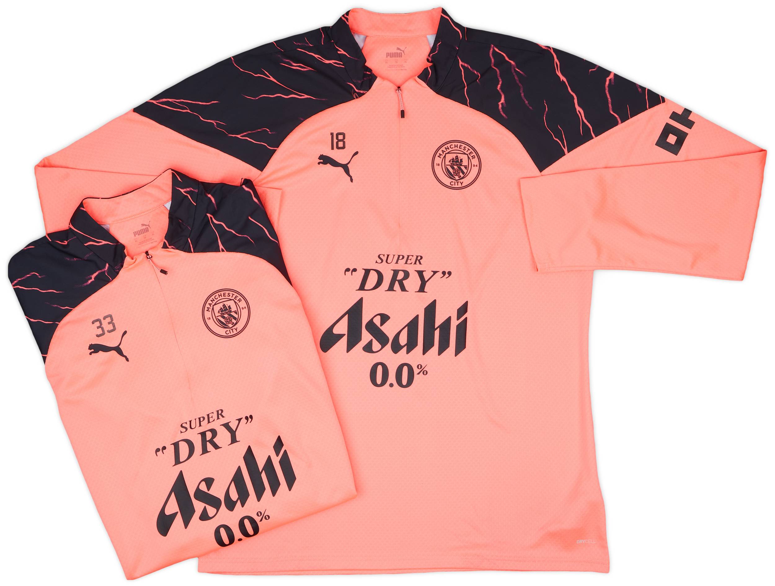 2023-24 Manchester City Player Issue 1/4 Zip Training Top # - 9/10 - (XL)