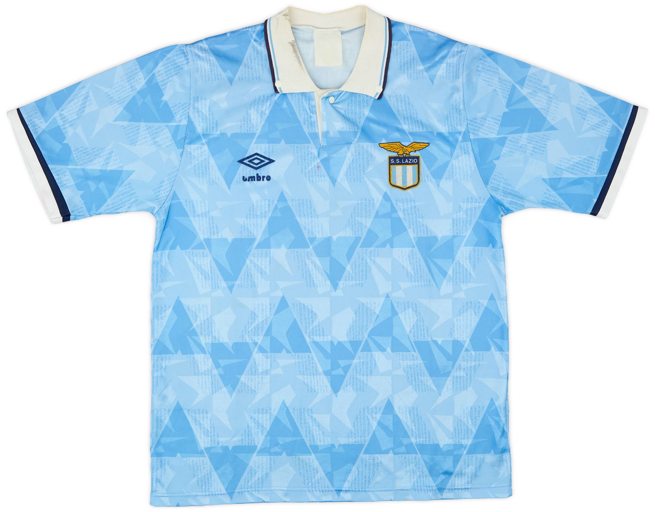 SS Lazio Umbro ユニフォーム 水色 1989-91 Lazio Home Shirt - 6/10 - (M)