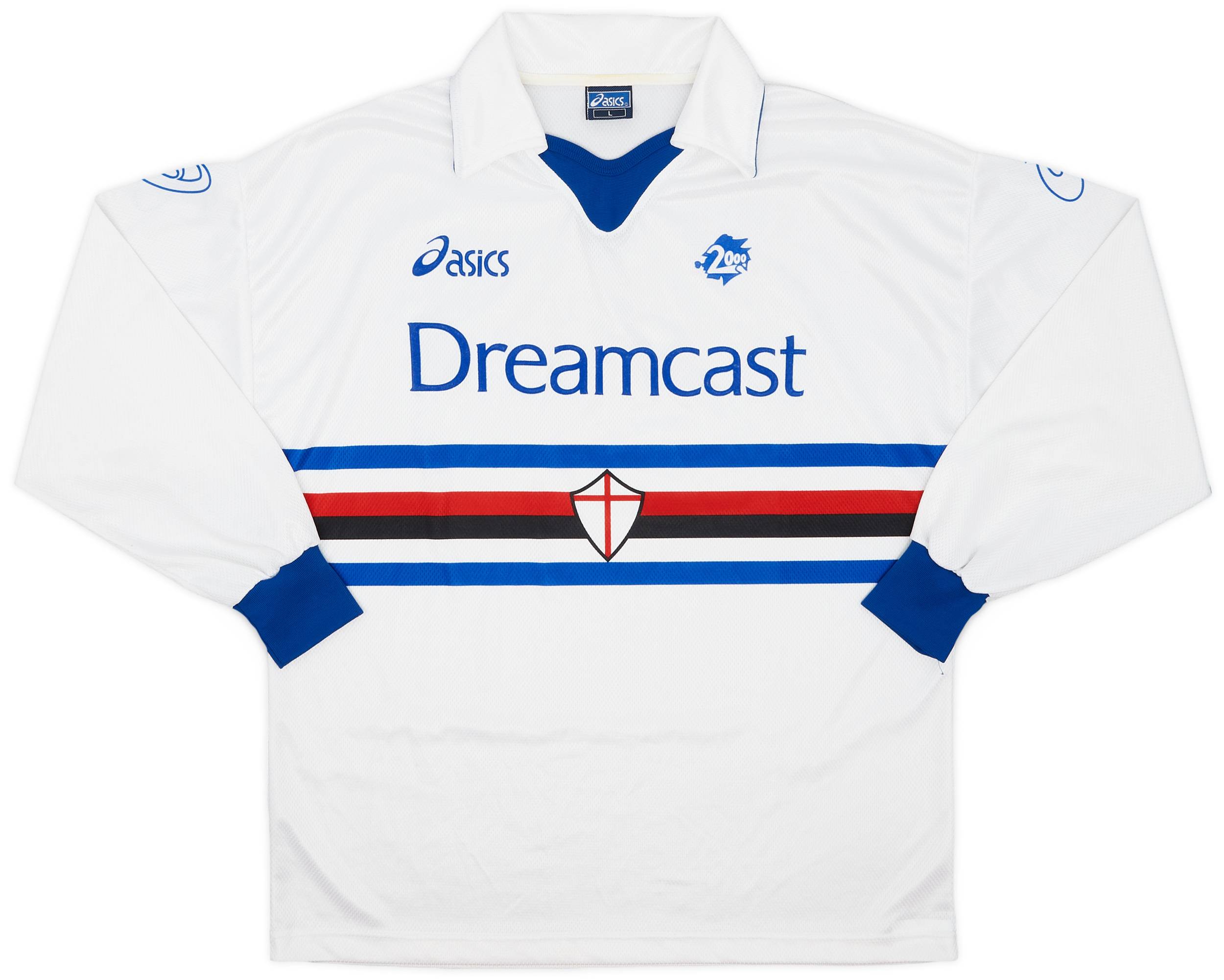 1999-00 Sampdoria Away L/S Shirt - 9/10 - (L)