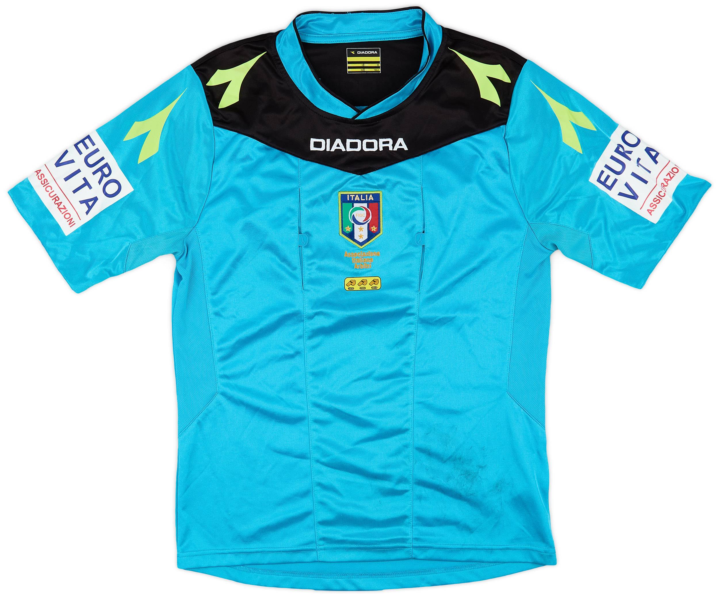 2015-16 Italy Diadora Referee Shirt - 9/10 - (XS)
