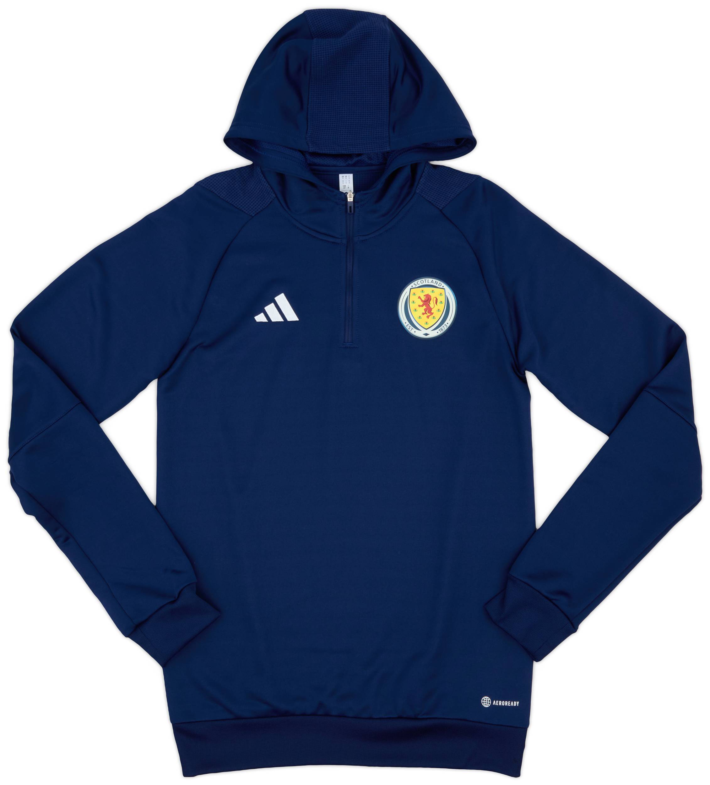 2023-24 Scotland adidas 1/4 Zip Hooded Top (S)