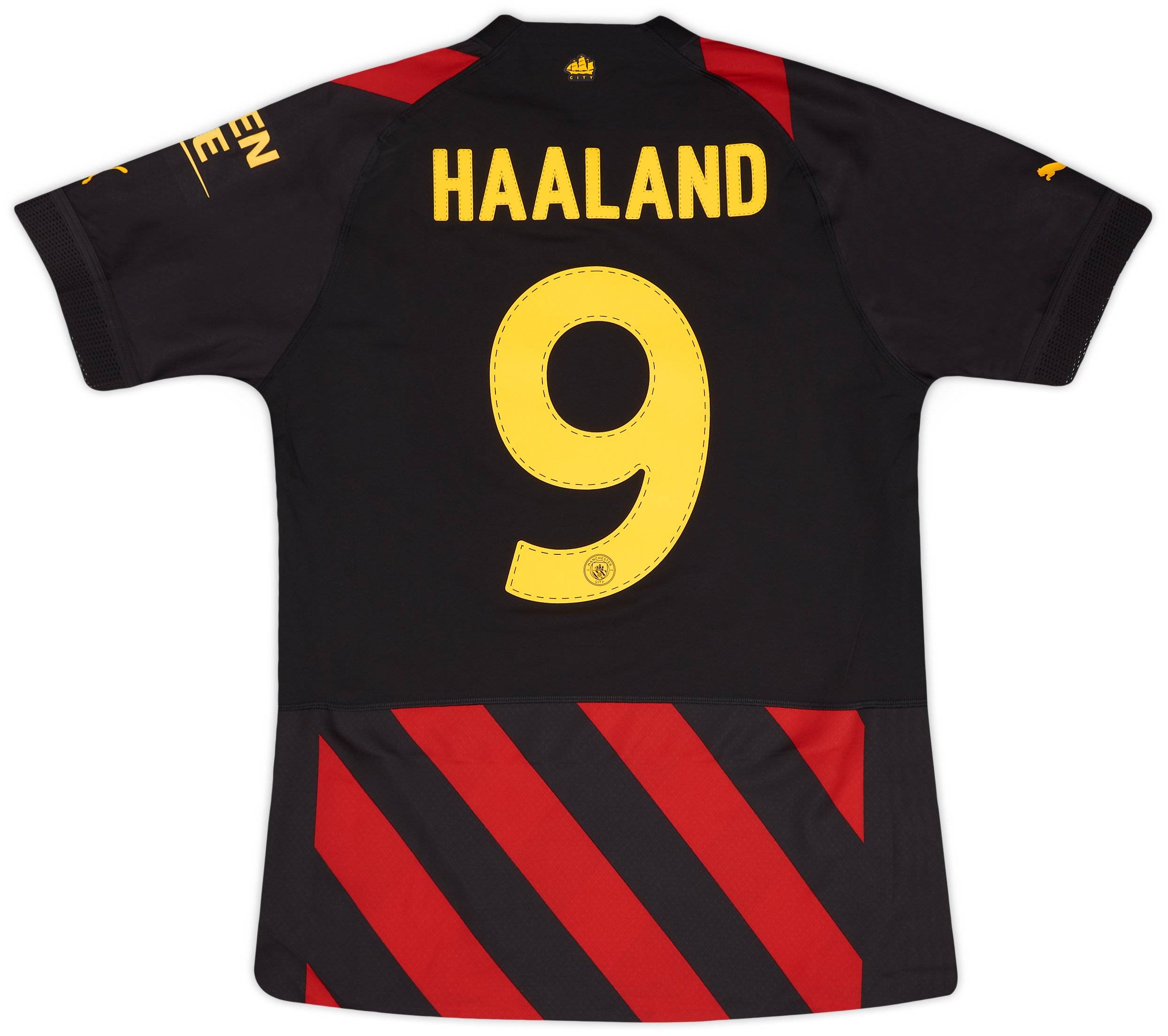 2022-23 Manchester City Player Issue Away European Shirt Haaland #9