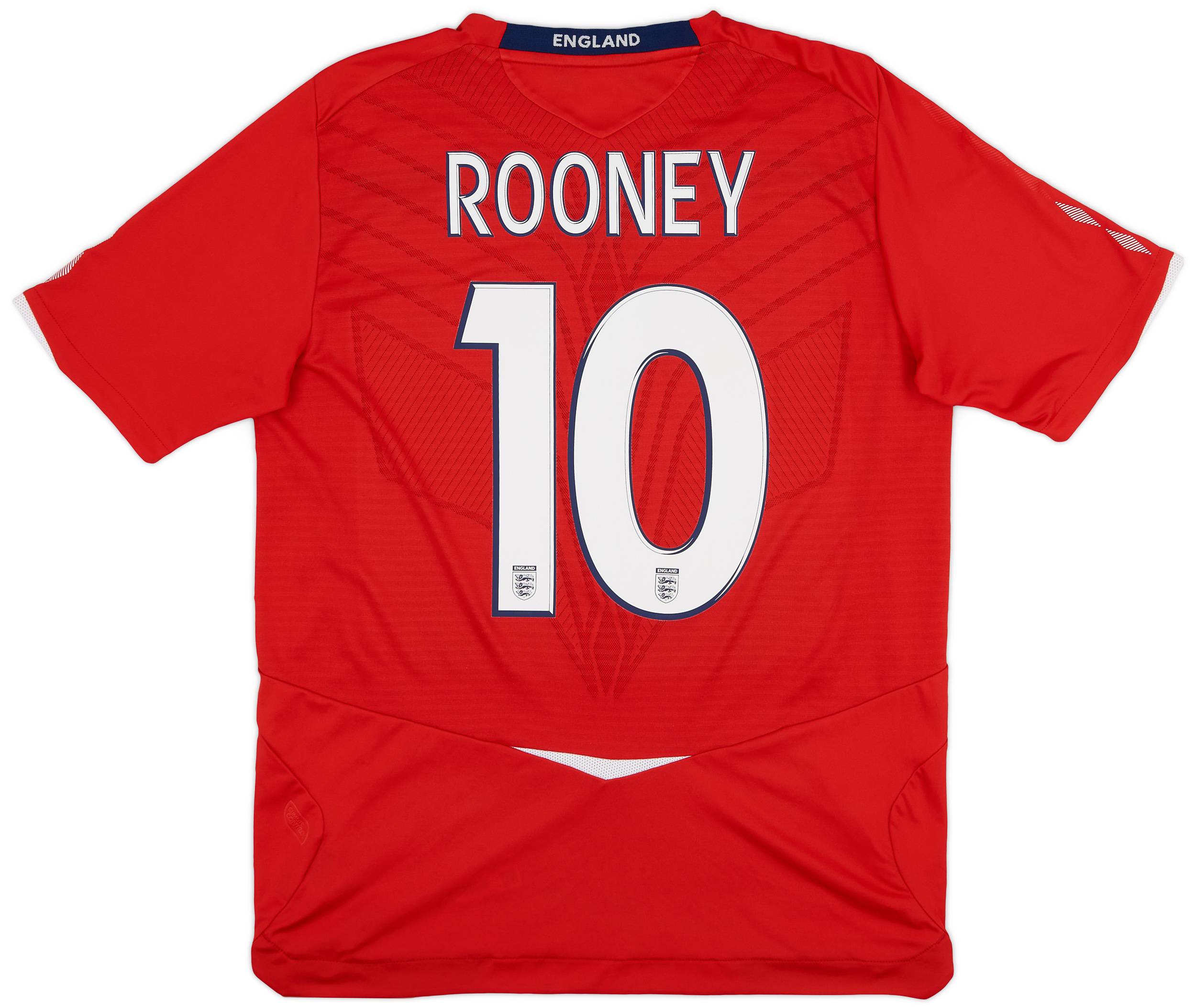 2008-10 England Away Shirt Rooney #10 - 8/10 - (L)