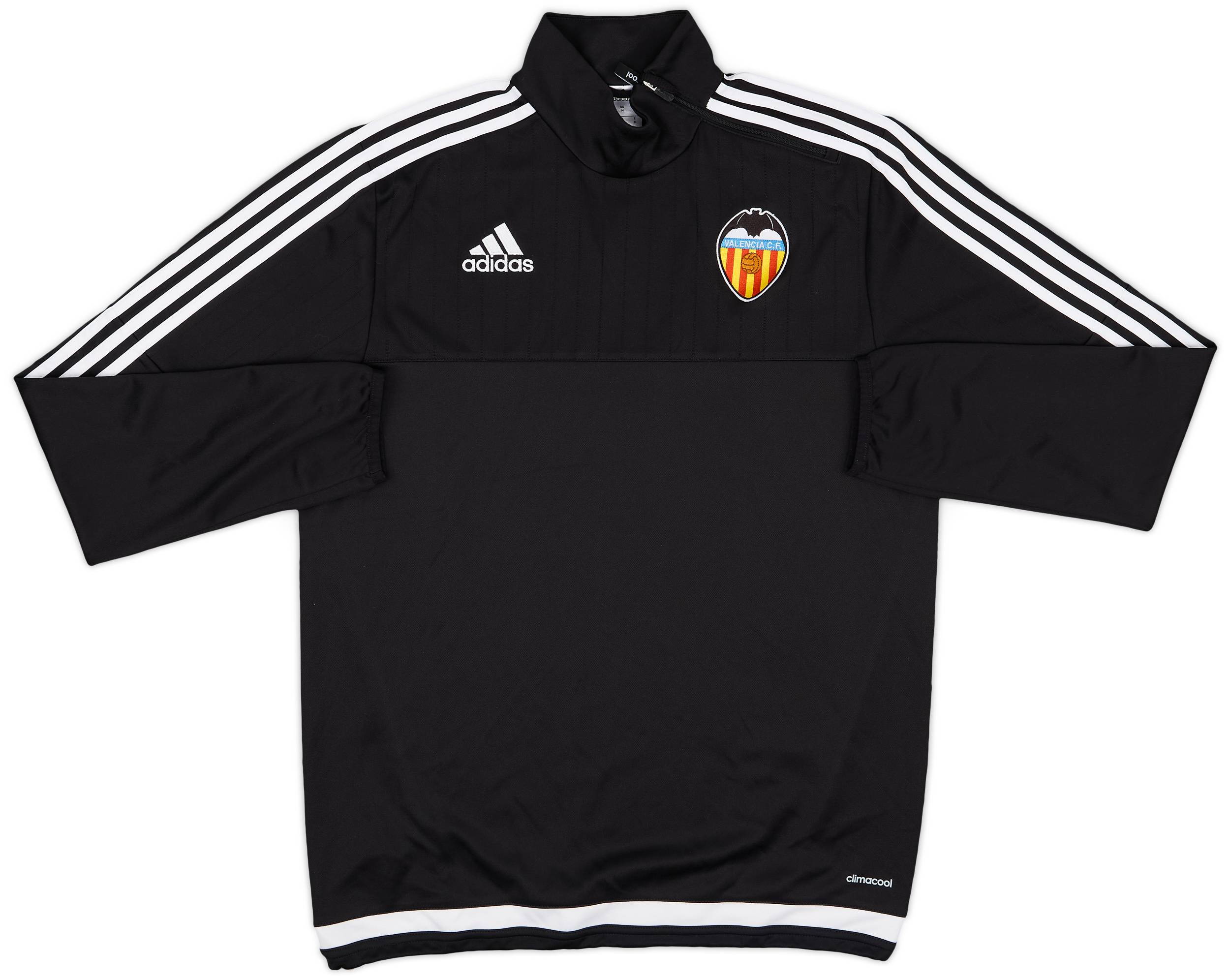 2015-16 Valencia adidas 1/4 Zip Training Top - 8/10 - (M)