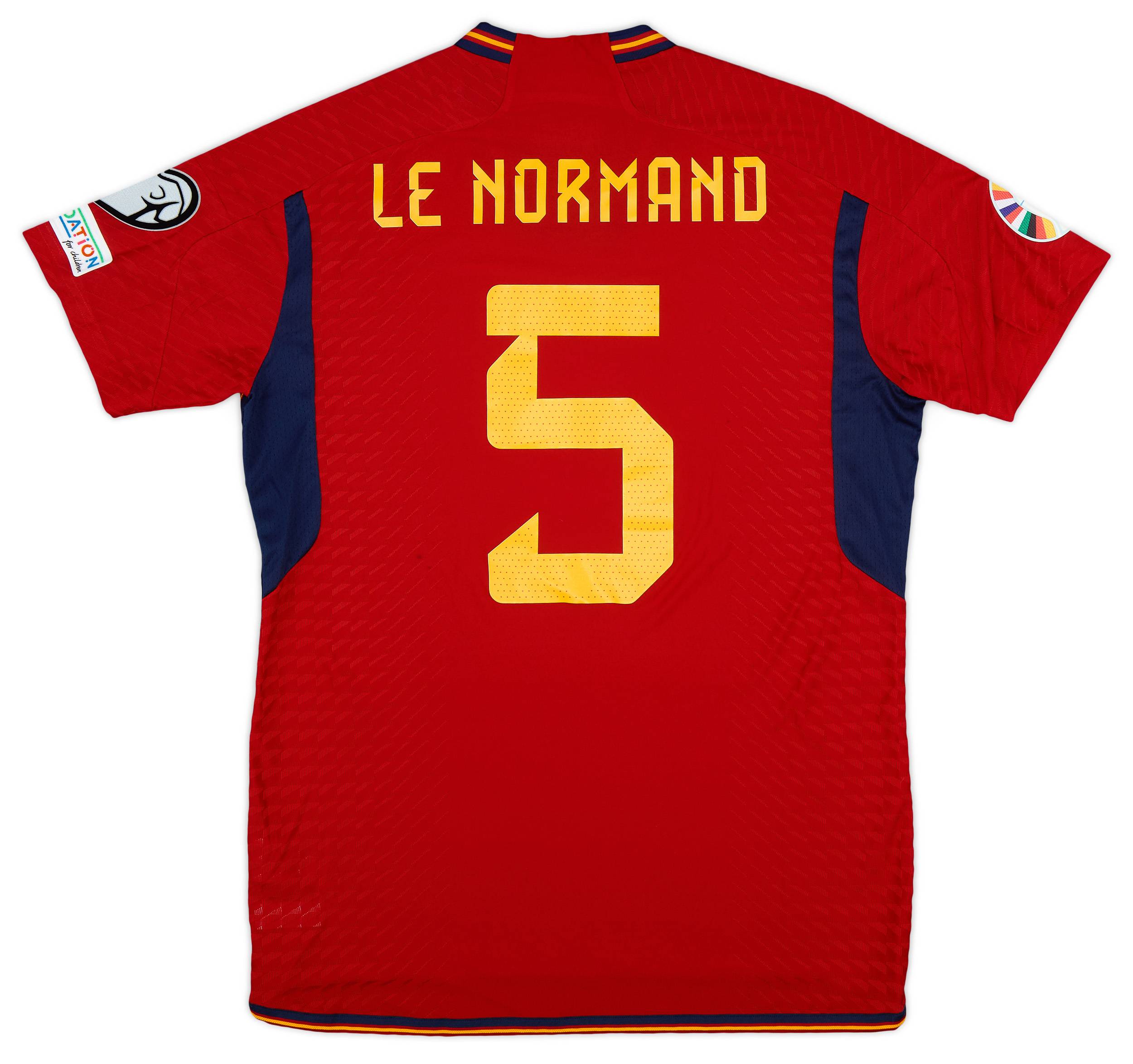 2022-23 Spain Match Issue Home Shirt Le Normand #5