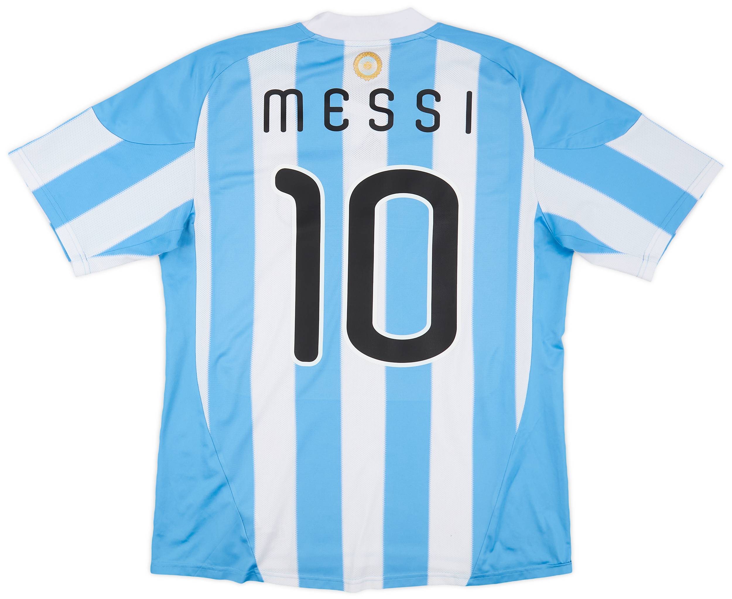 2010-11 Argentina Home Shirt Messi #10 - 8/10 - (L)