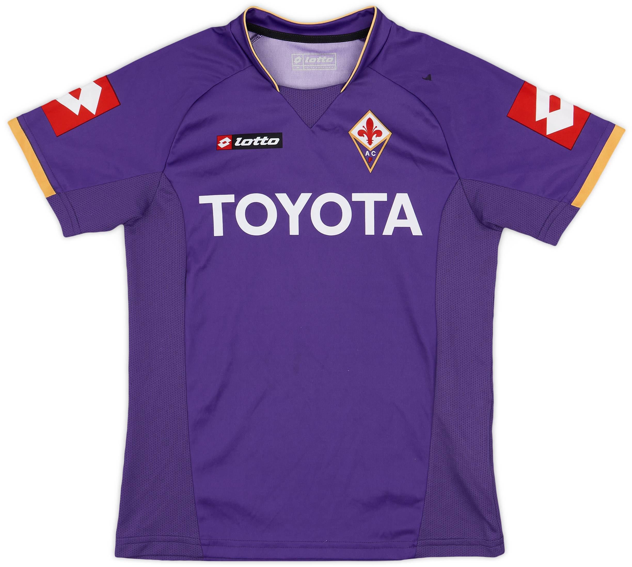 2007-08 Fiorentina Basic 'Signed' Home Shirt - 6/10 - (M.Boys)