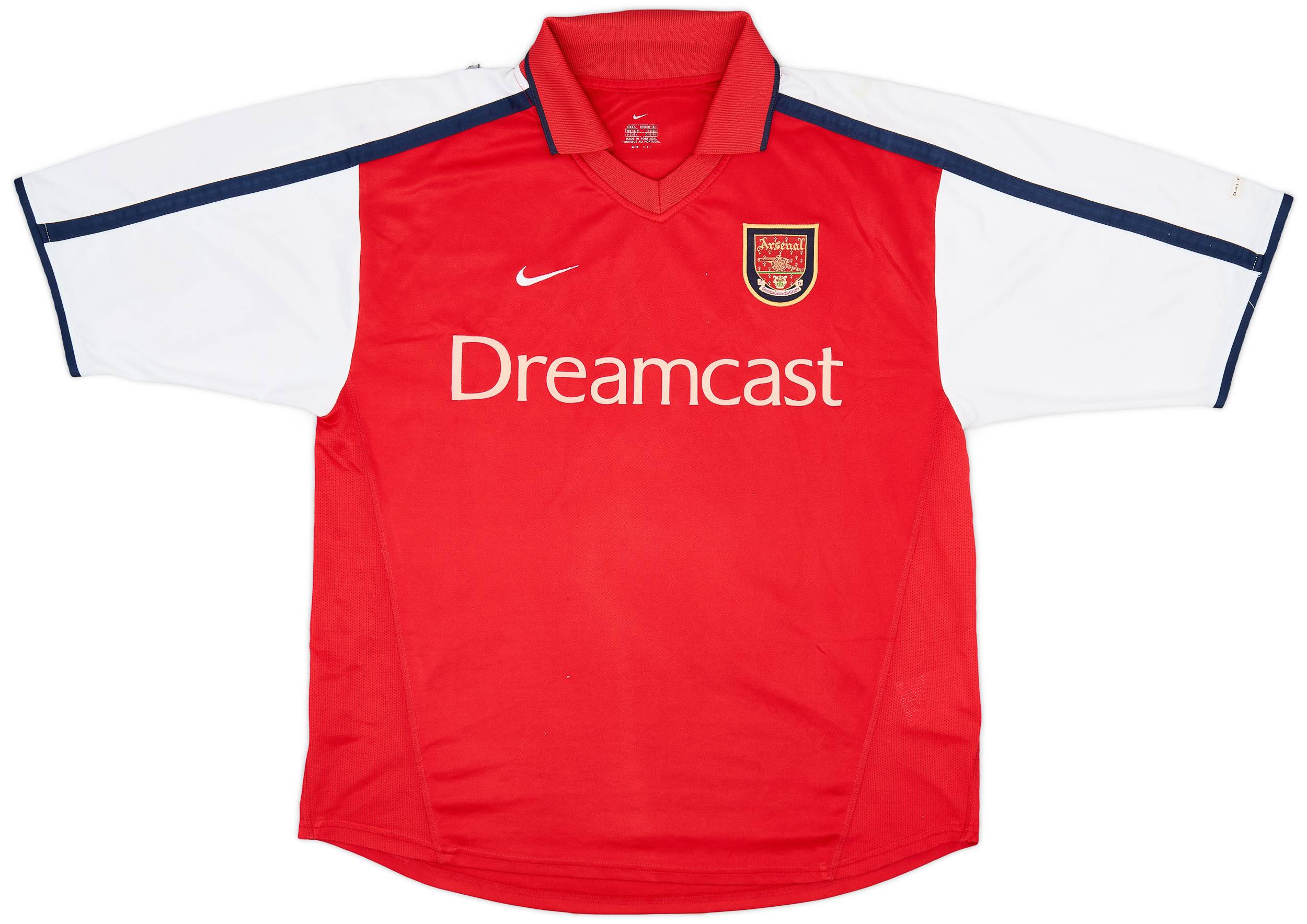 新品 00-01 アーセナル ベルカンプ 10番 シャツ 長袖 BERGKAMP 2000-02 Arsenal Home Shirt Bergkamp #10 - 7/10 - (L)
