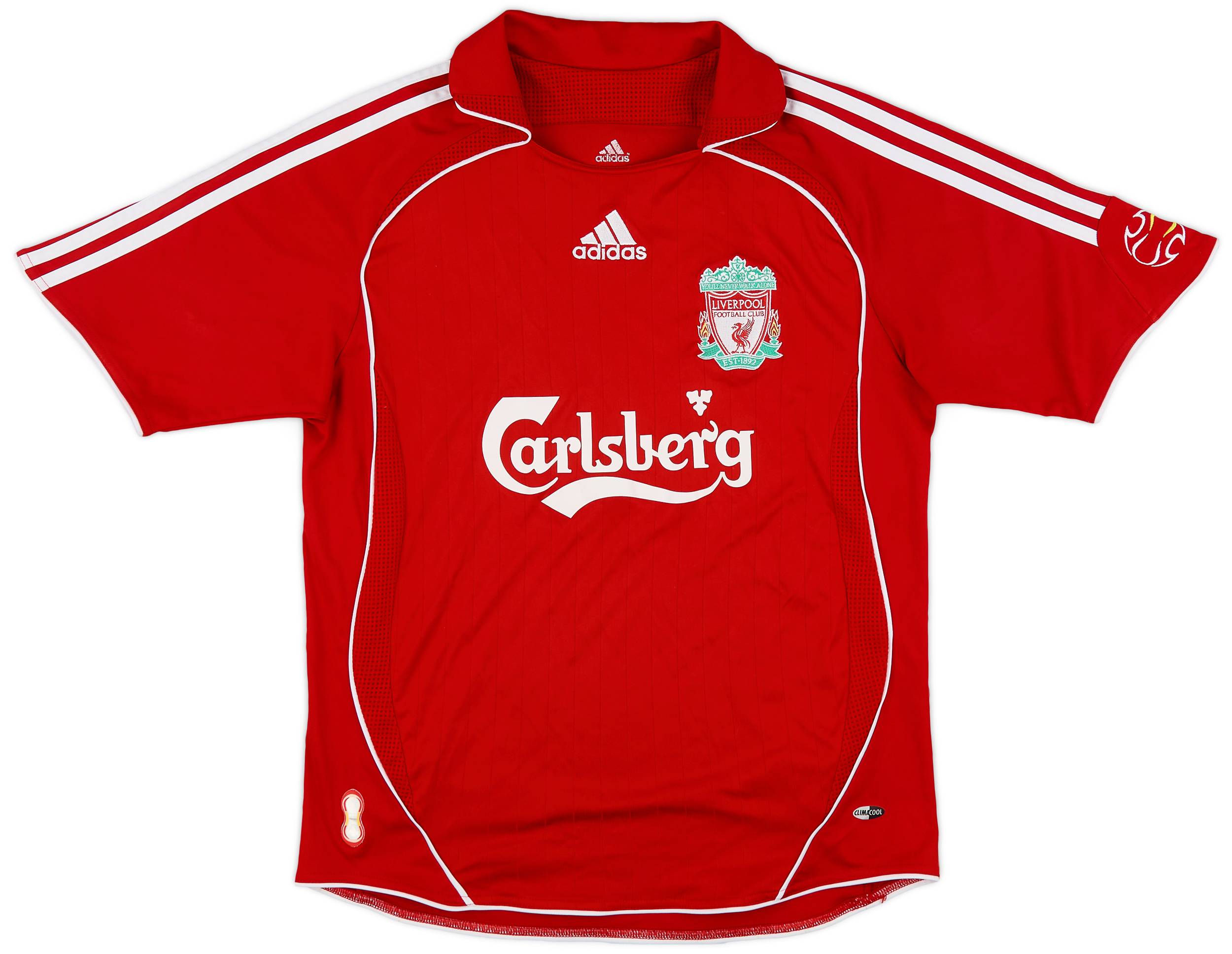 2006-08 Liverpool Home Shirt - 9/10 - (L.Boys)