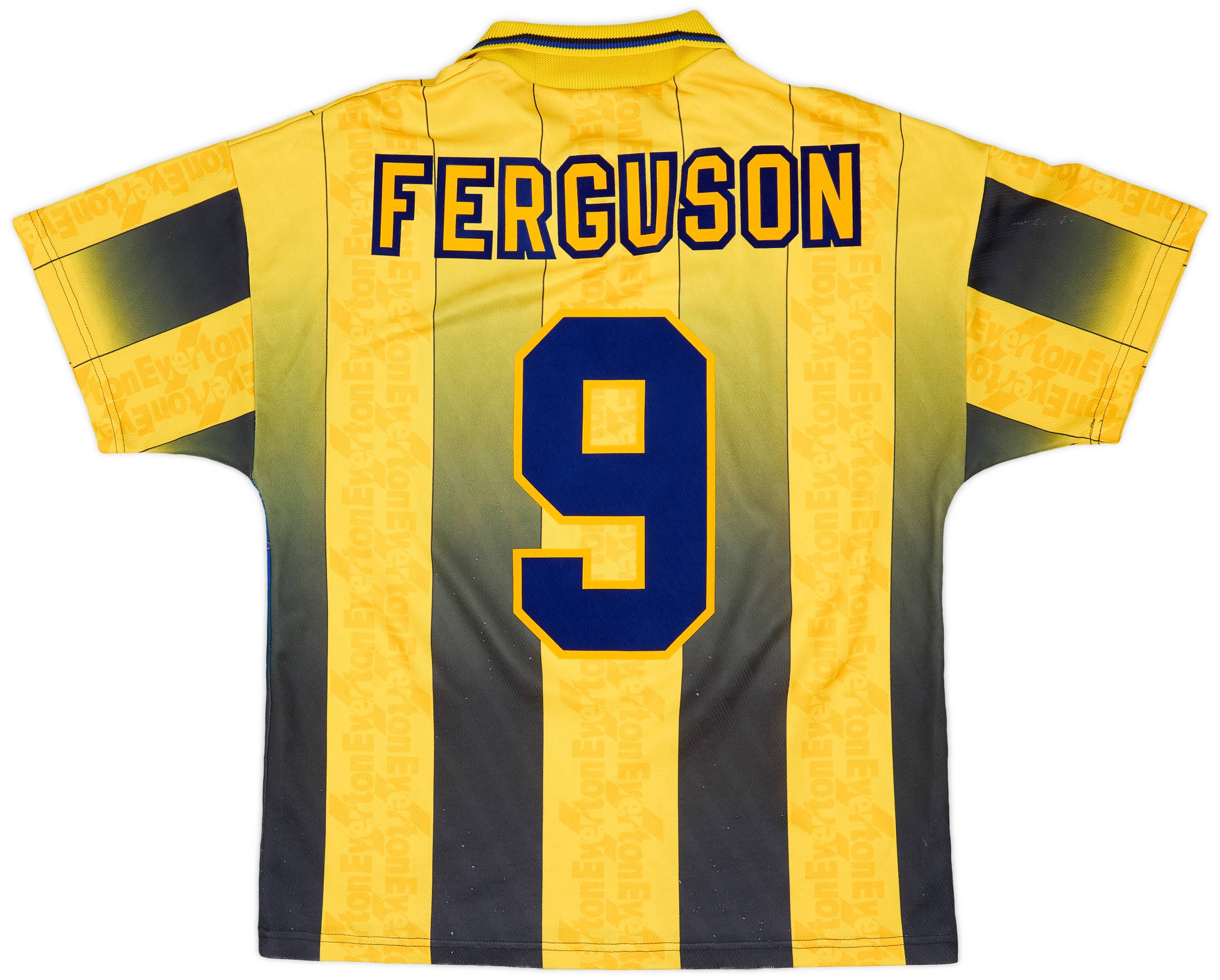 1996-98 Everton Away Shirt Ferguson #9 - 7/10 - (M)