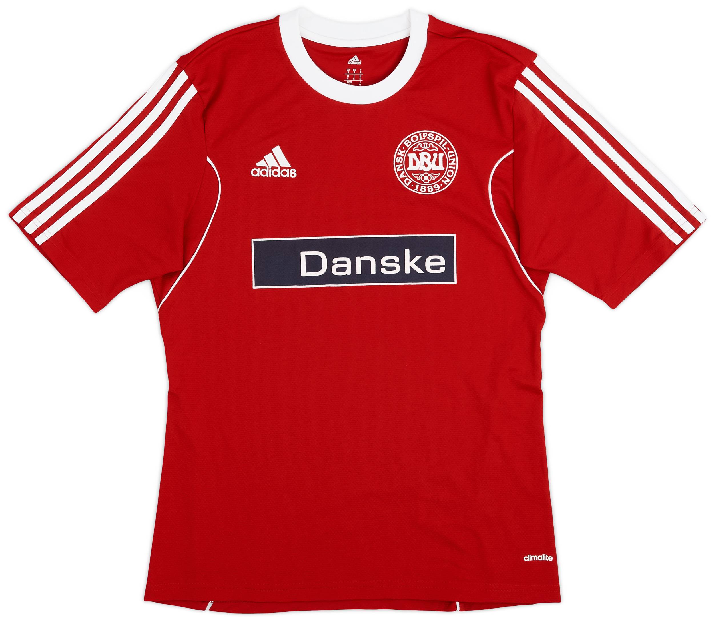 2012-13 Denmark adidas Training Shirt - 8/10 - (S)