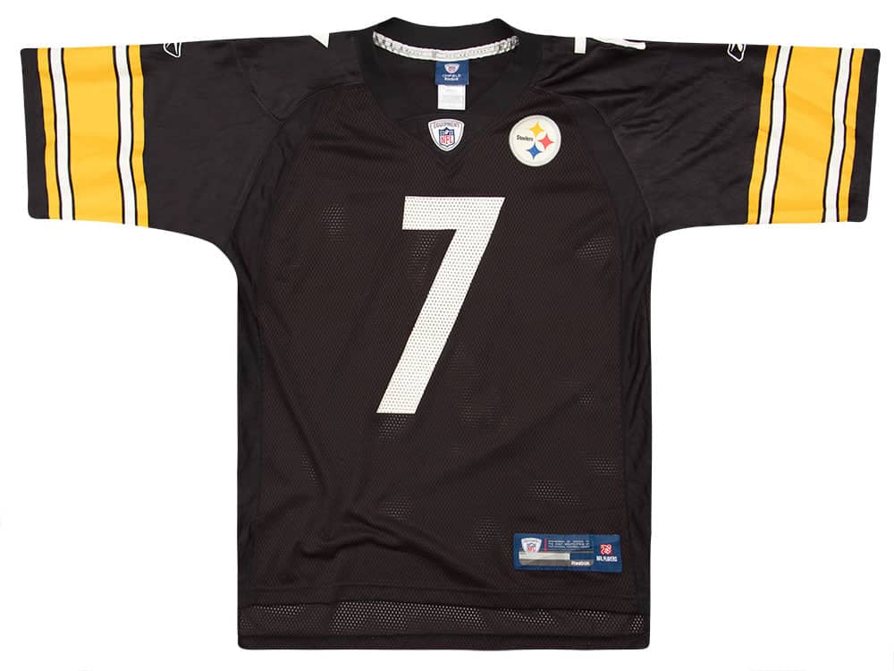 2008-11 Pittsburgh Steelers Roethlisberger #7 Reebok On Field Jersey (Home) M