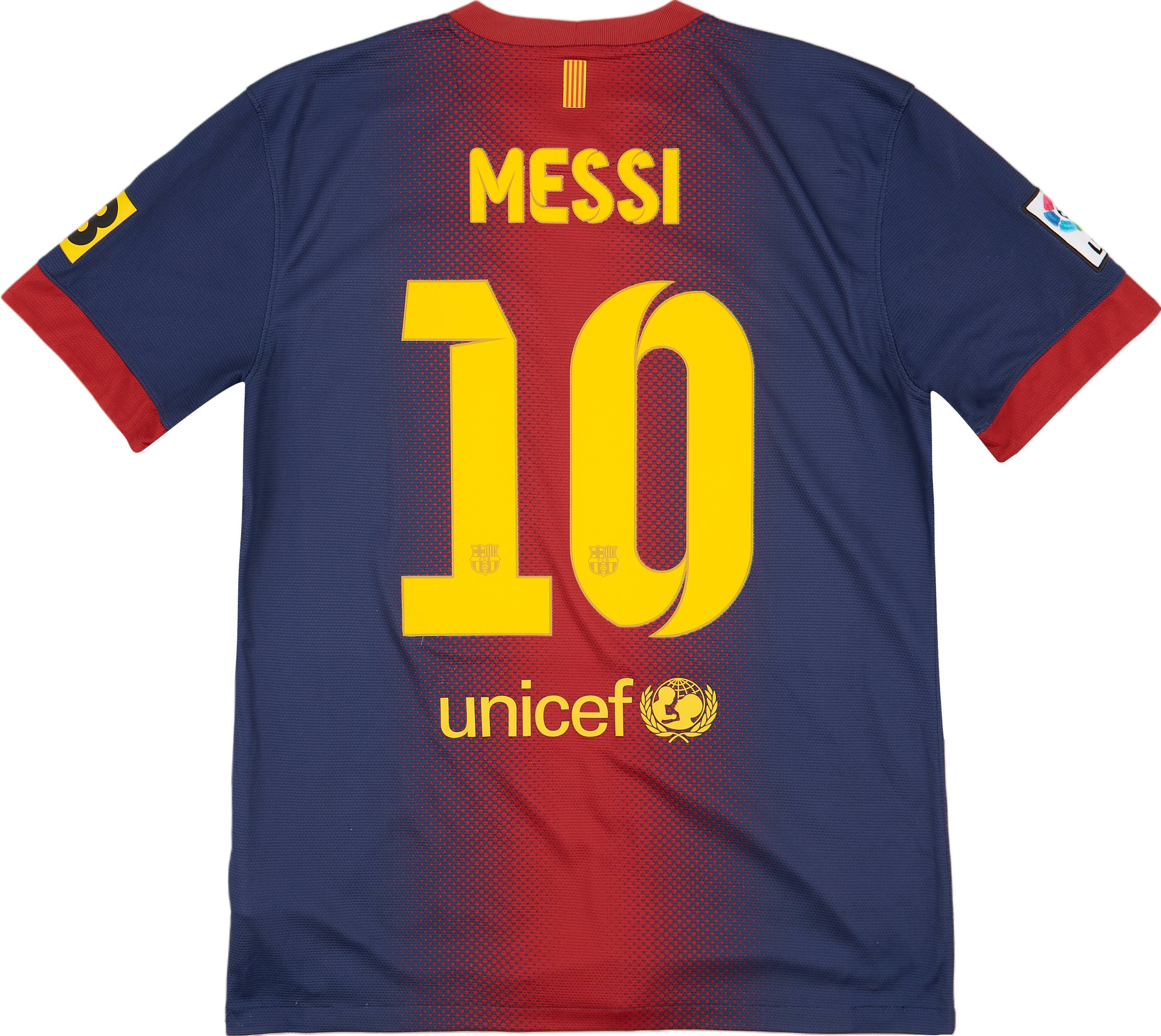 2012-13 Barcelona Home Shirt Messi #10 - 8/10 - (M)