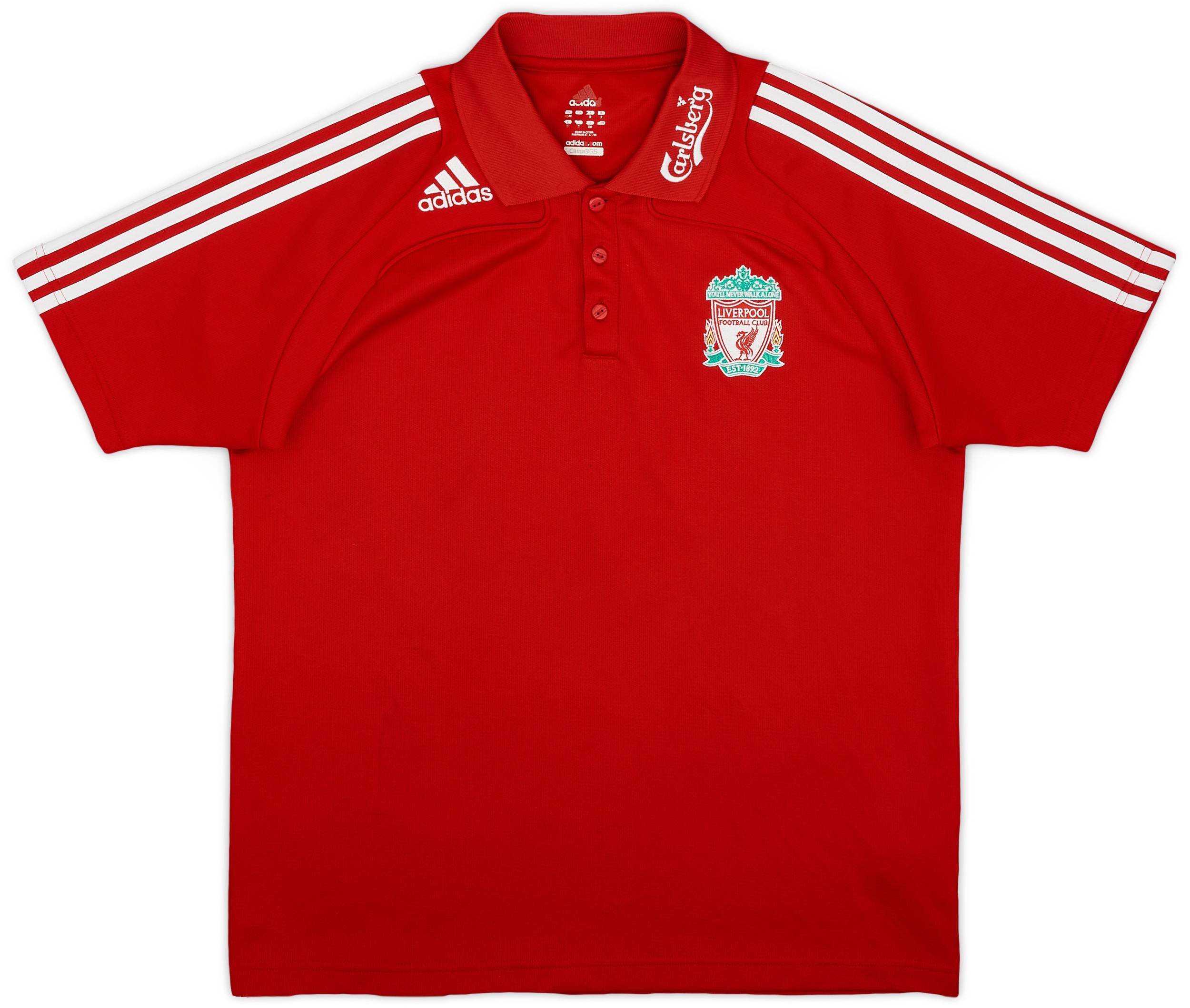2008-09 Liverpool adidas Polo Shirt - 7/10 - (L)
