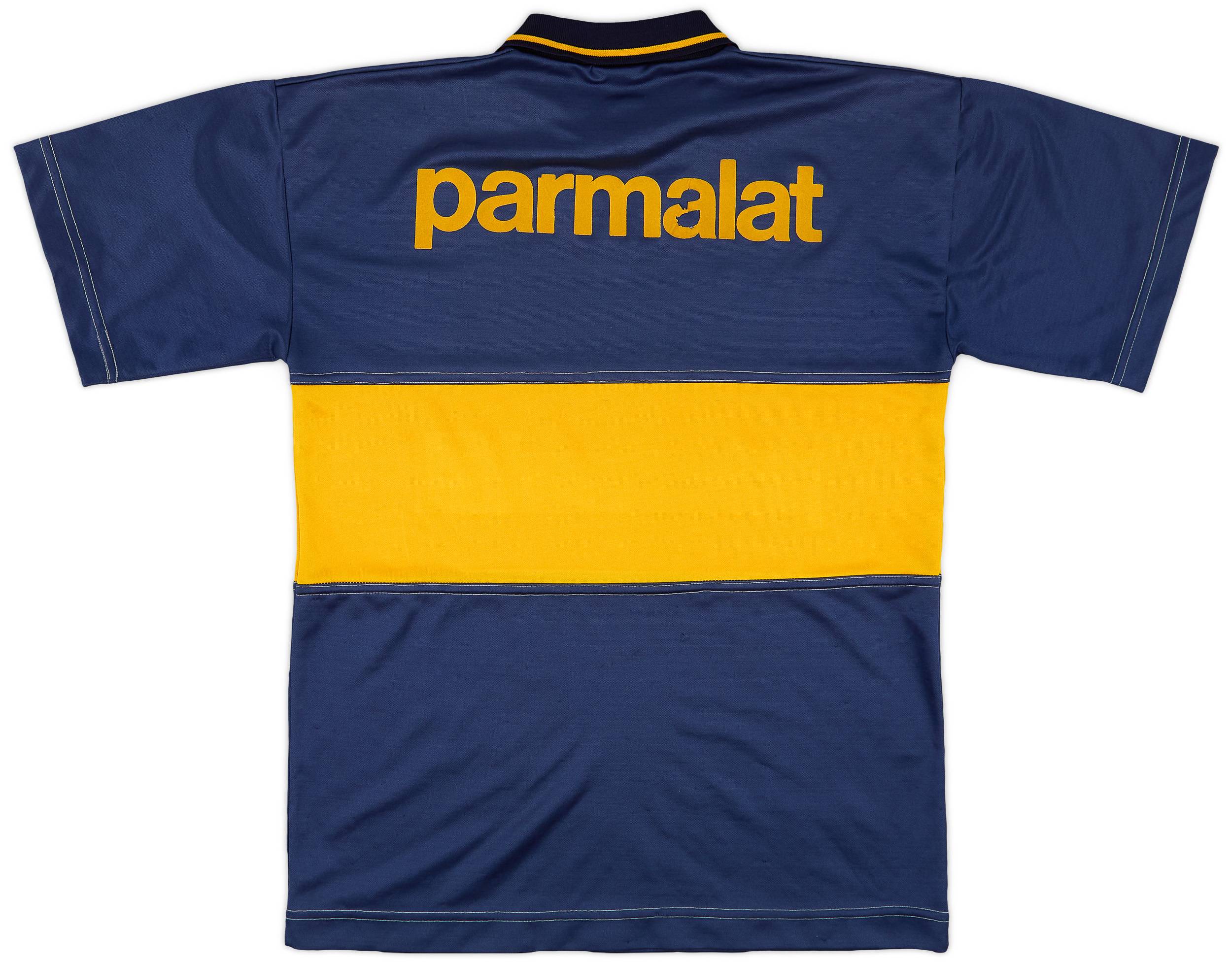 olan Boca Juniors 90th！ボカジュニアーズ！ Boca Juniors 90th Anniversary Shirt Navy/Yellow Rare Vintage