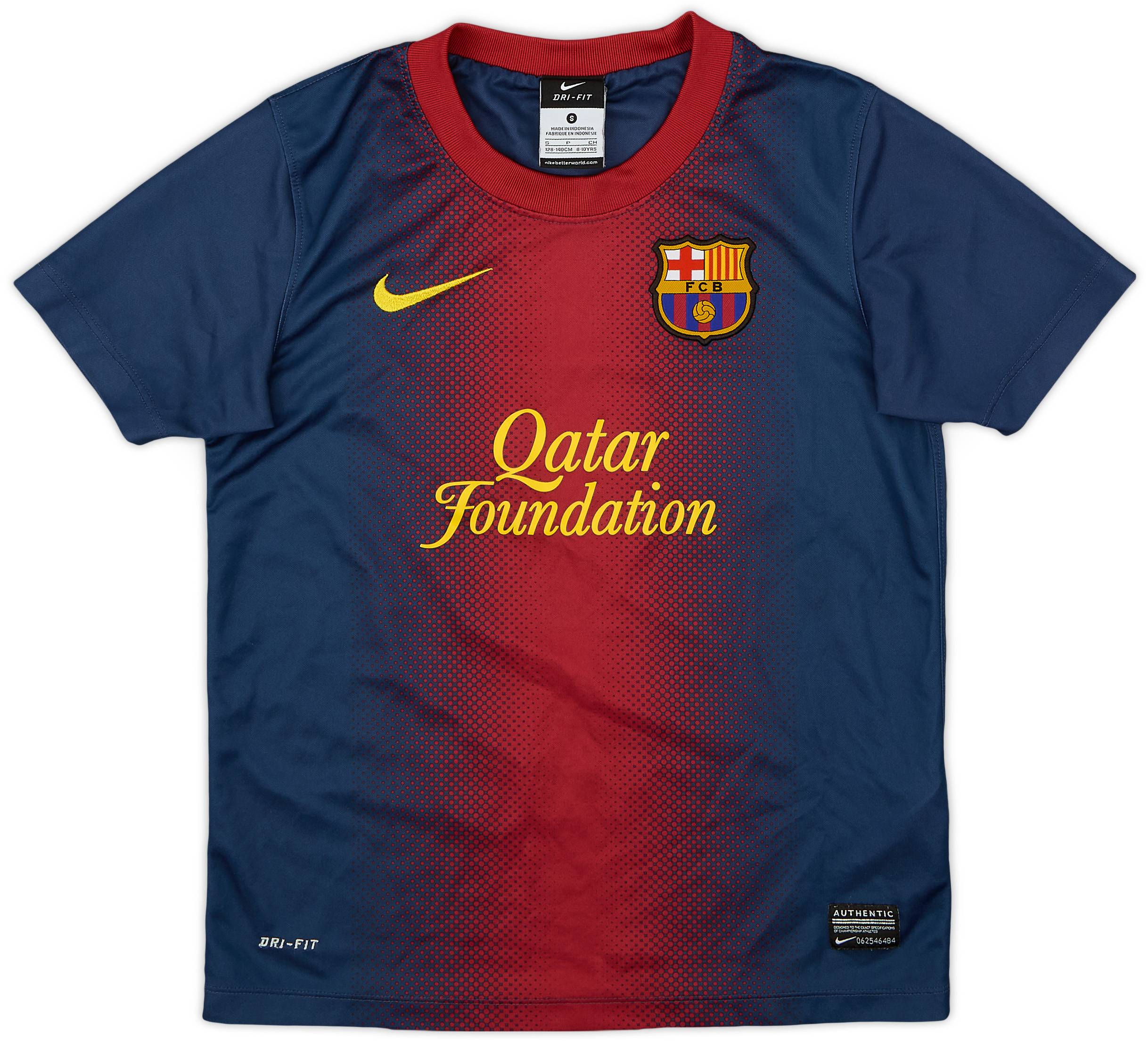 2012-13 Barcelona Basic Home Shirt - 8/10 - (S.Boys)