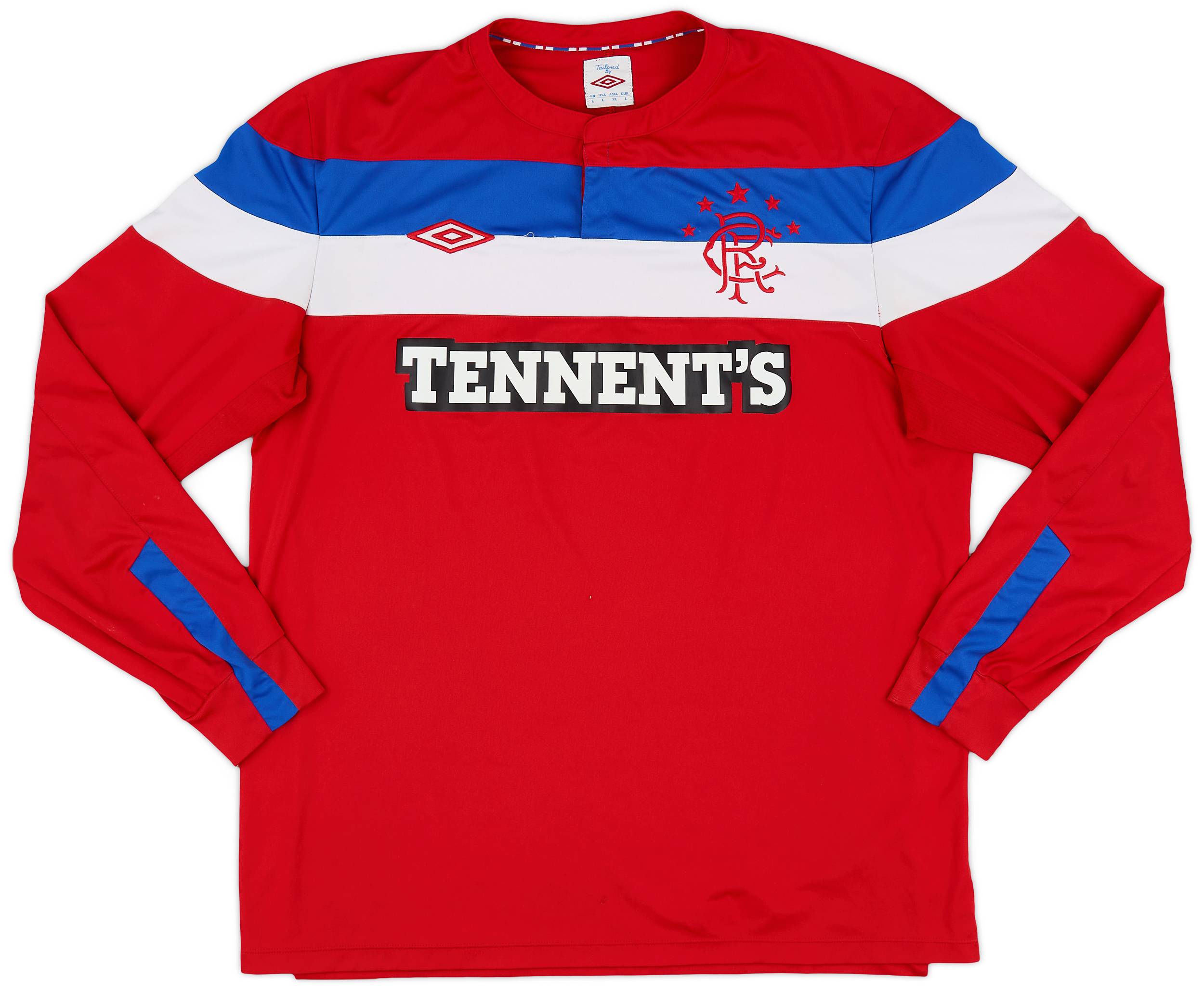 2011-12 Rangers Away L/S Shirt - 8/10 - (L)