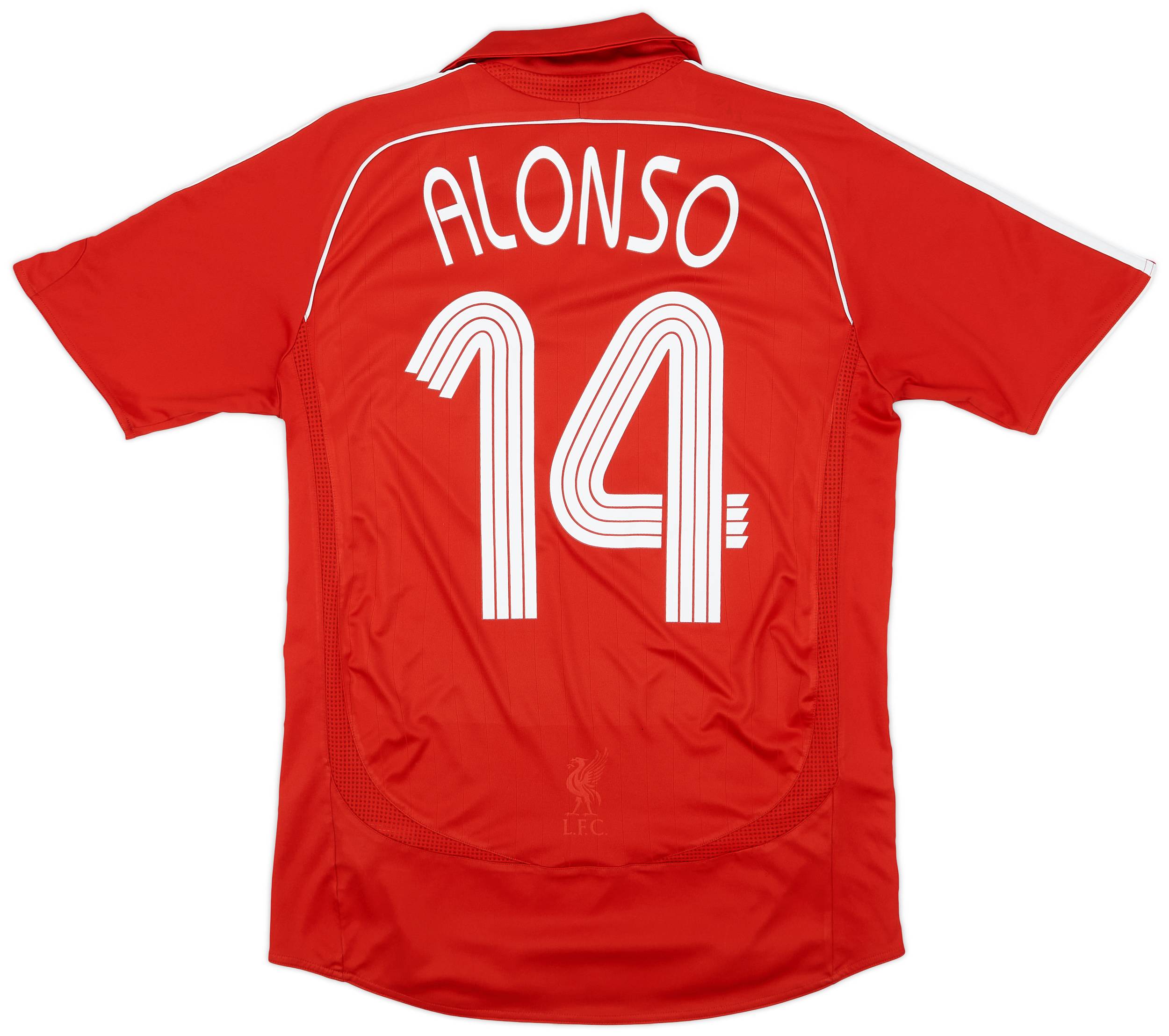 2006-08 Liverpool Home Shirt Alonso #14 - 5/10 - (S)