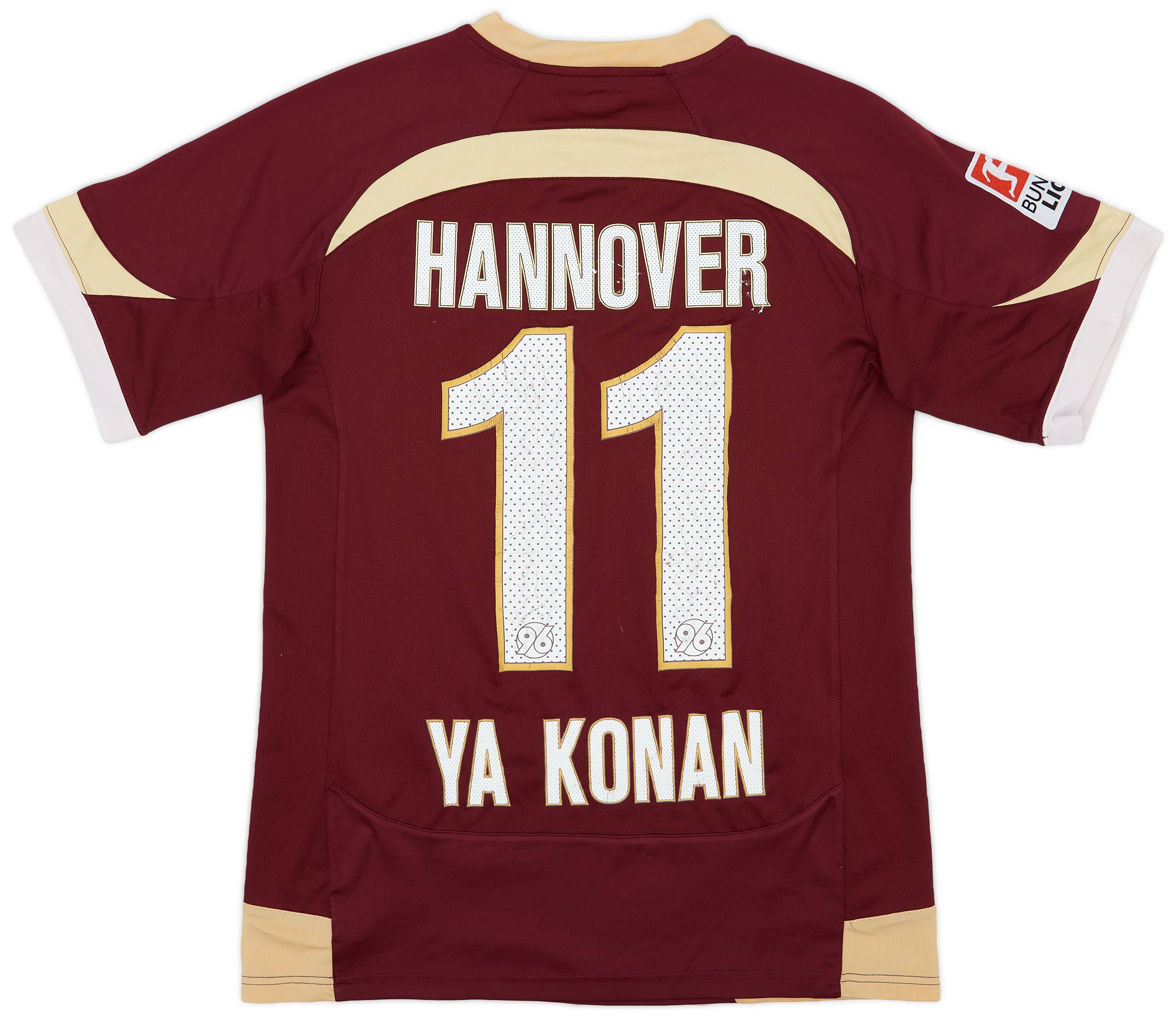 2010-11 Hannover 96 Home Shirt Ya Konan #11 - 5/10 - (M)