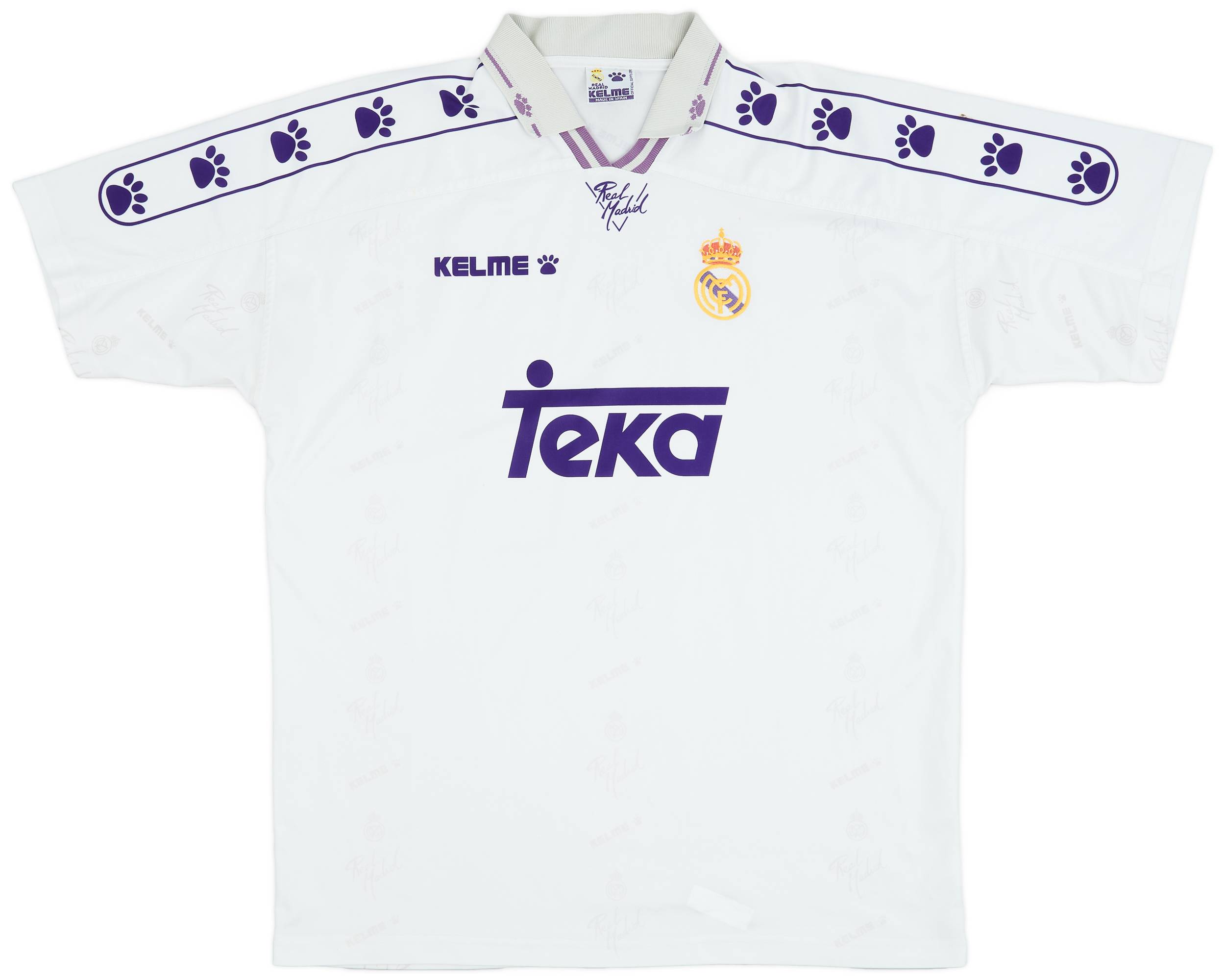 1996-97 Real Madrid Home Shirt - 7/10 - (XL)