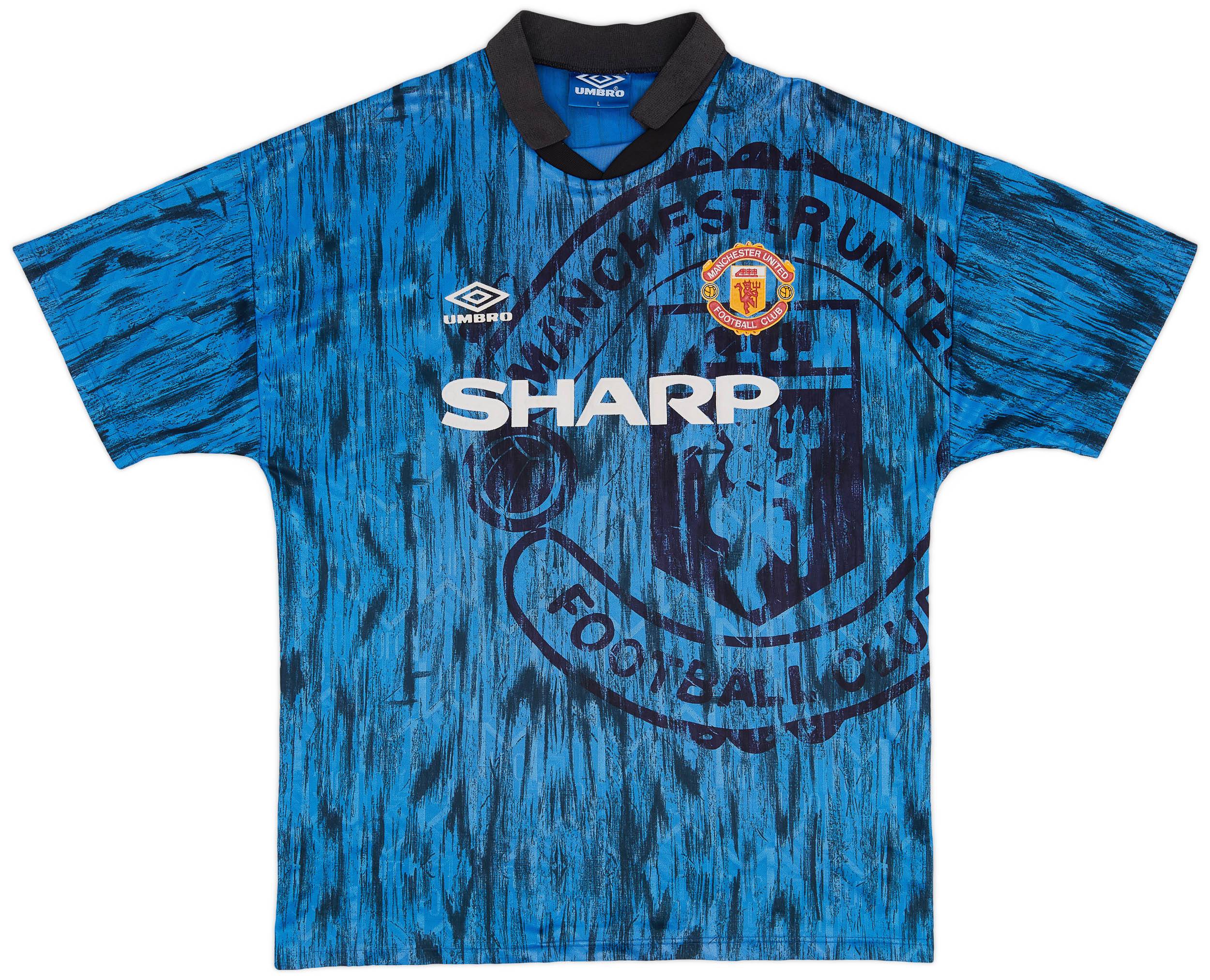 1992-93 Manchester United Away Shirt - 9/10 - (L)