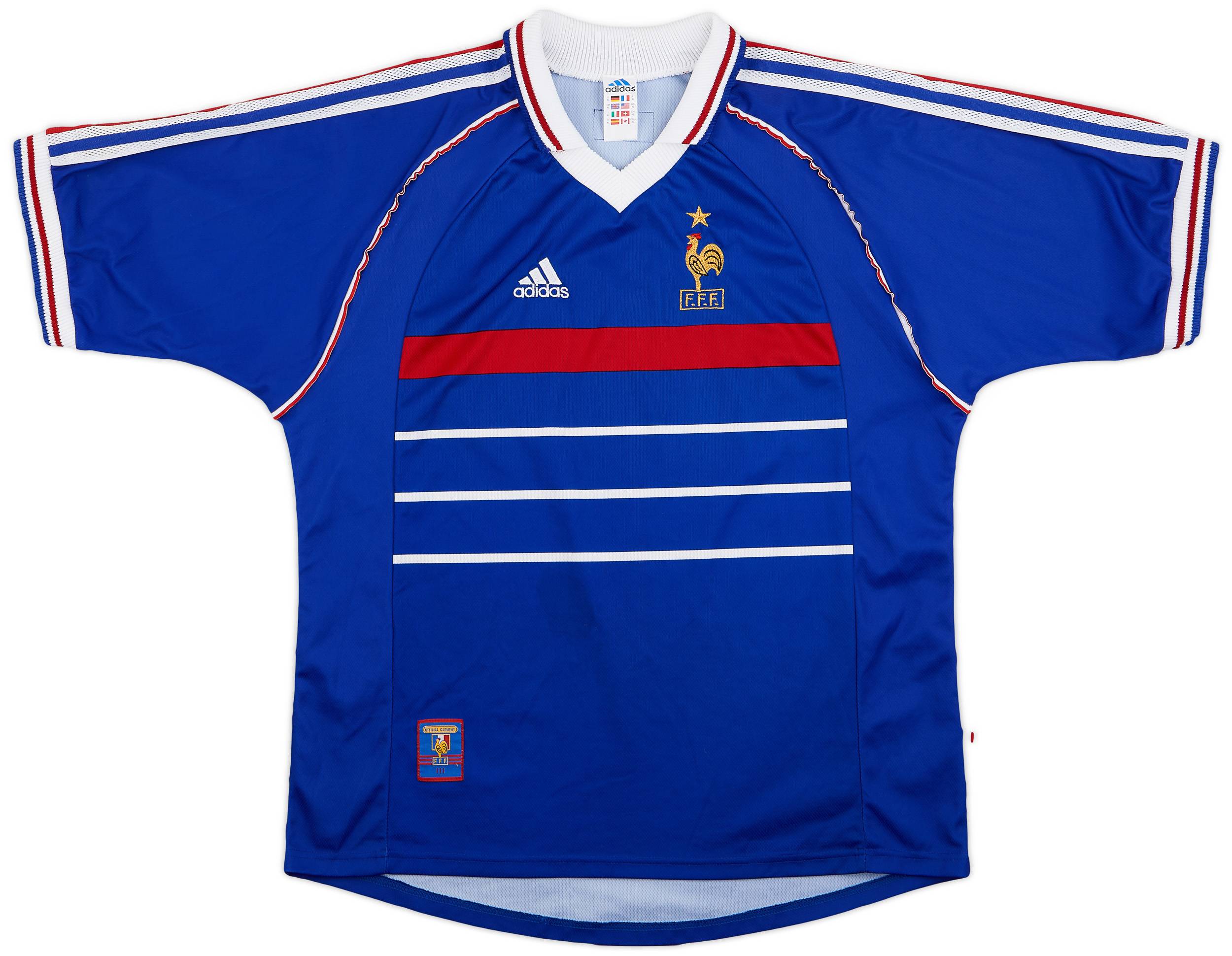 1998-00 France Home Shirt - 6/10 - (XL)