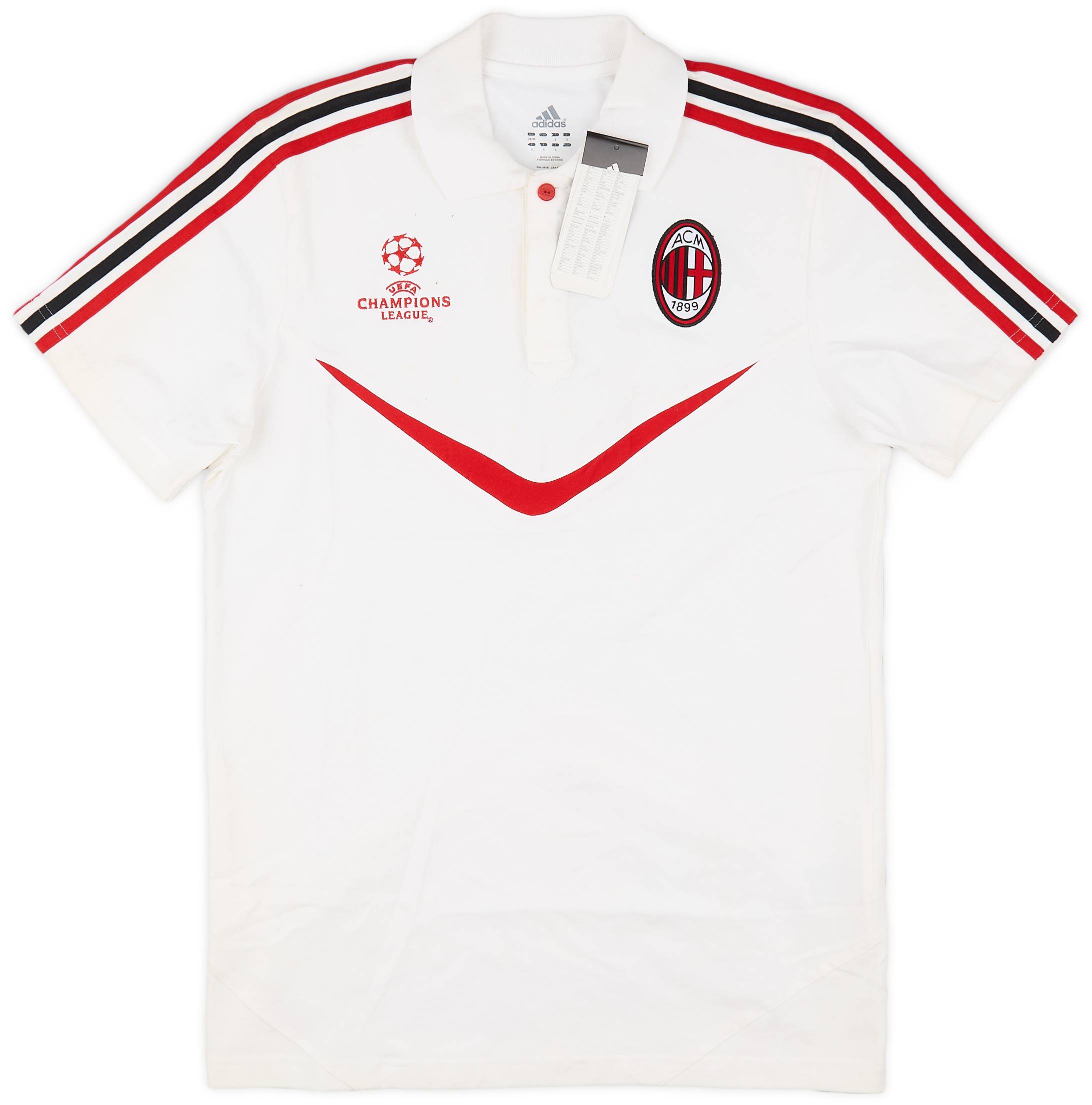 2010-11 AC Milan adidas Champions League Polo Shirt (M)