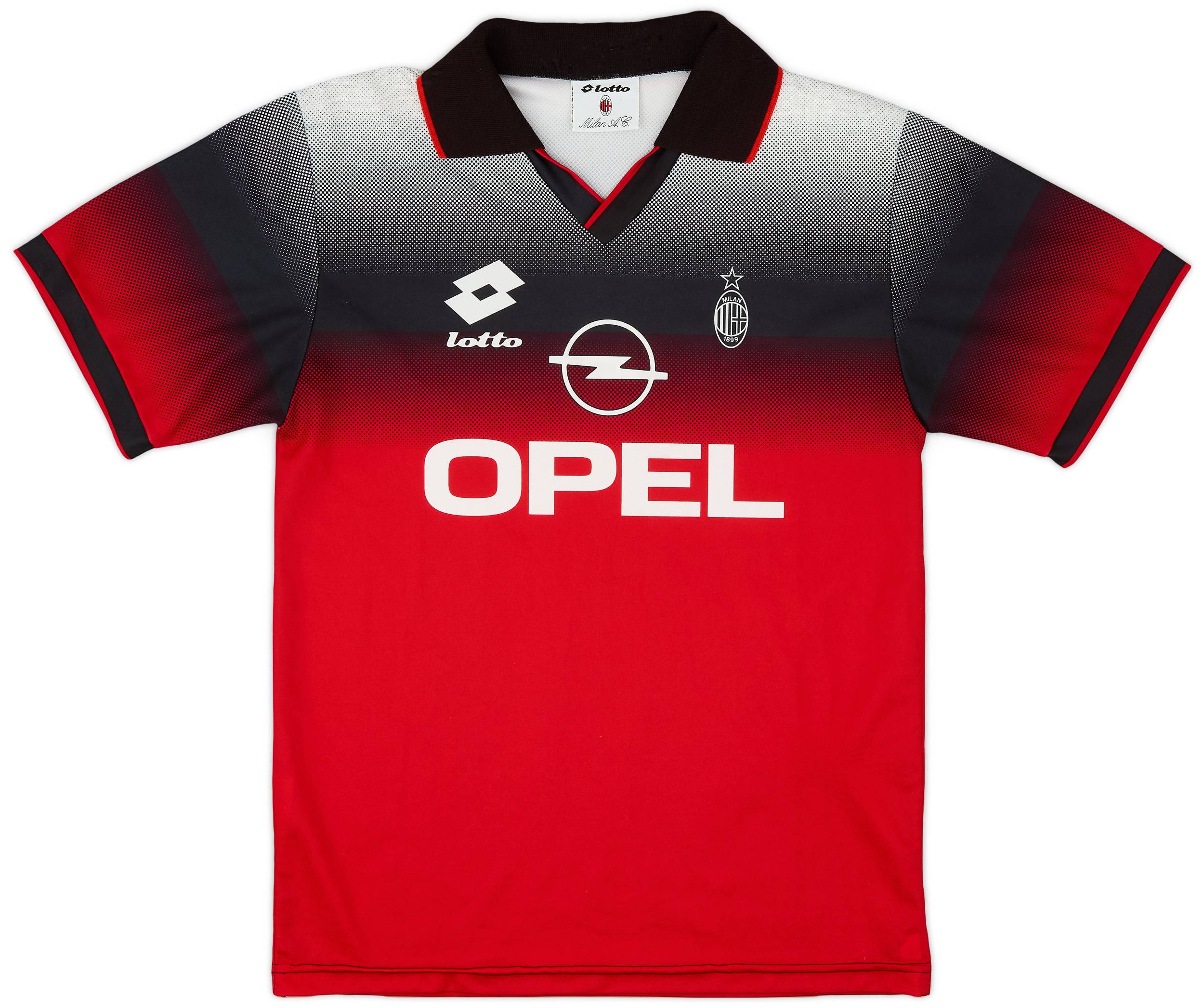 1995-96 AC Milan Lotto Training Shirt - 8/10 - (M)