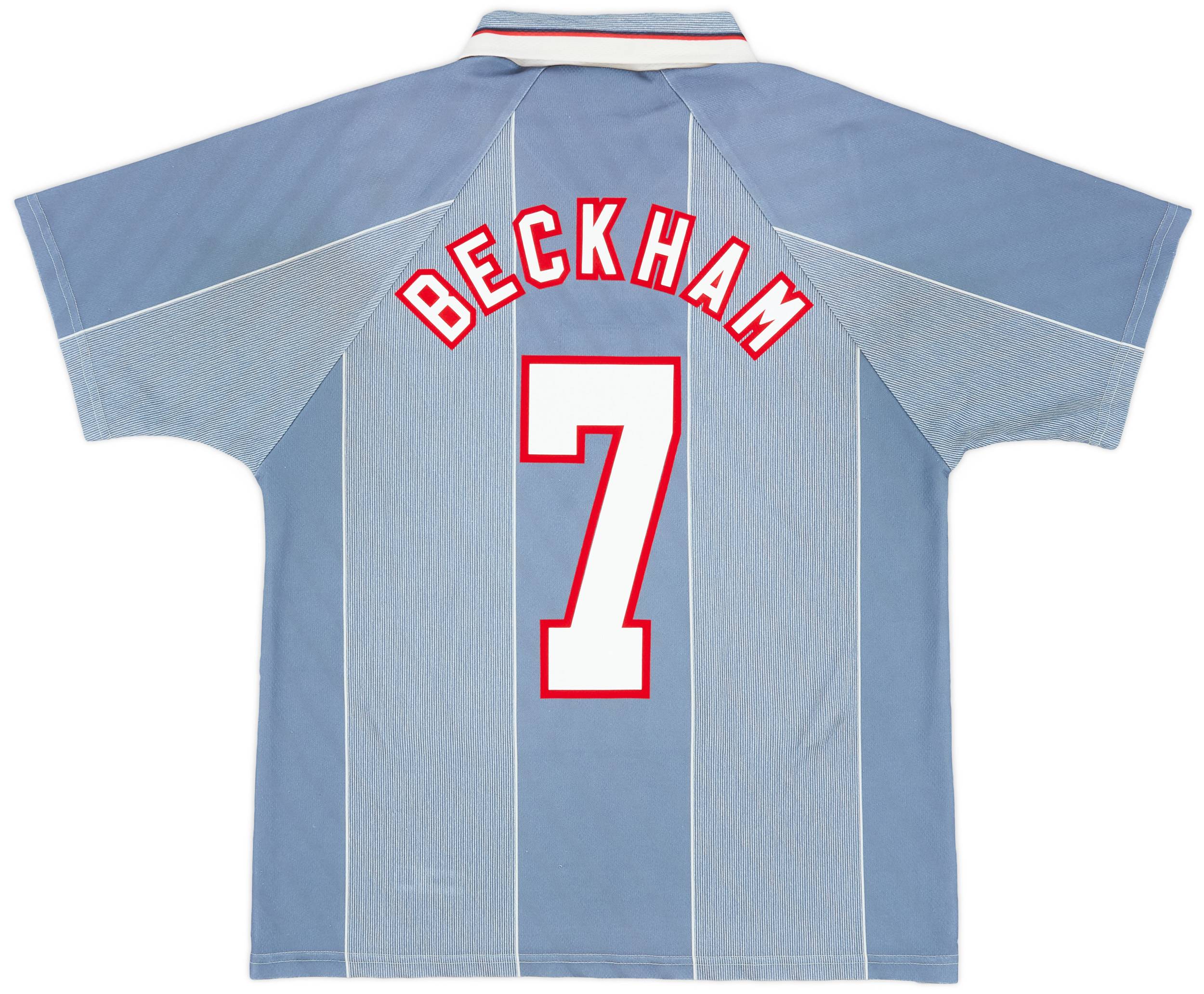 1996-97 England Away Shirt Beckham #7 - 5/10 - (L)
