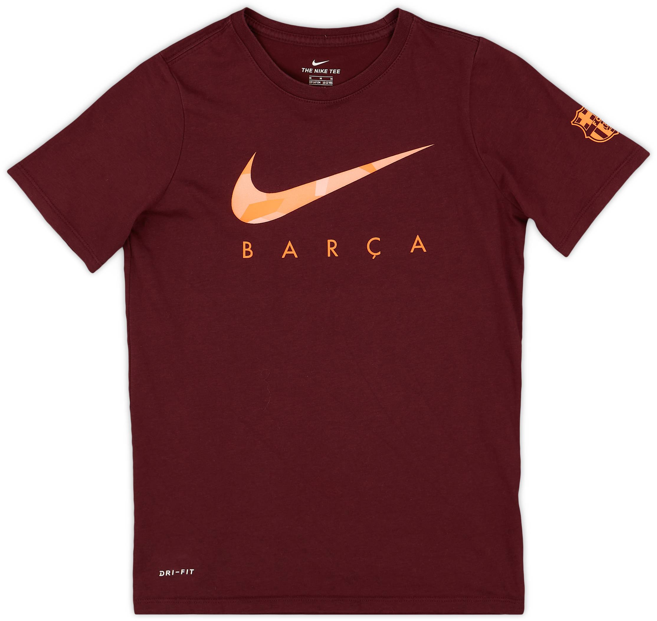 2017-18 Barcelona Nike Cotton Tee - 10/10 - (M.Boys)