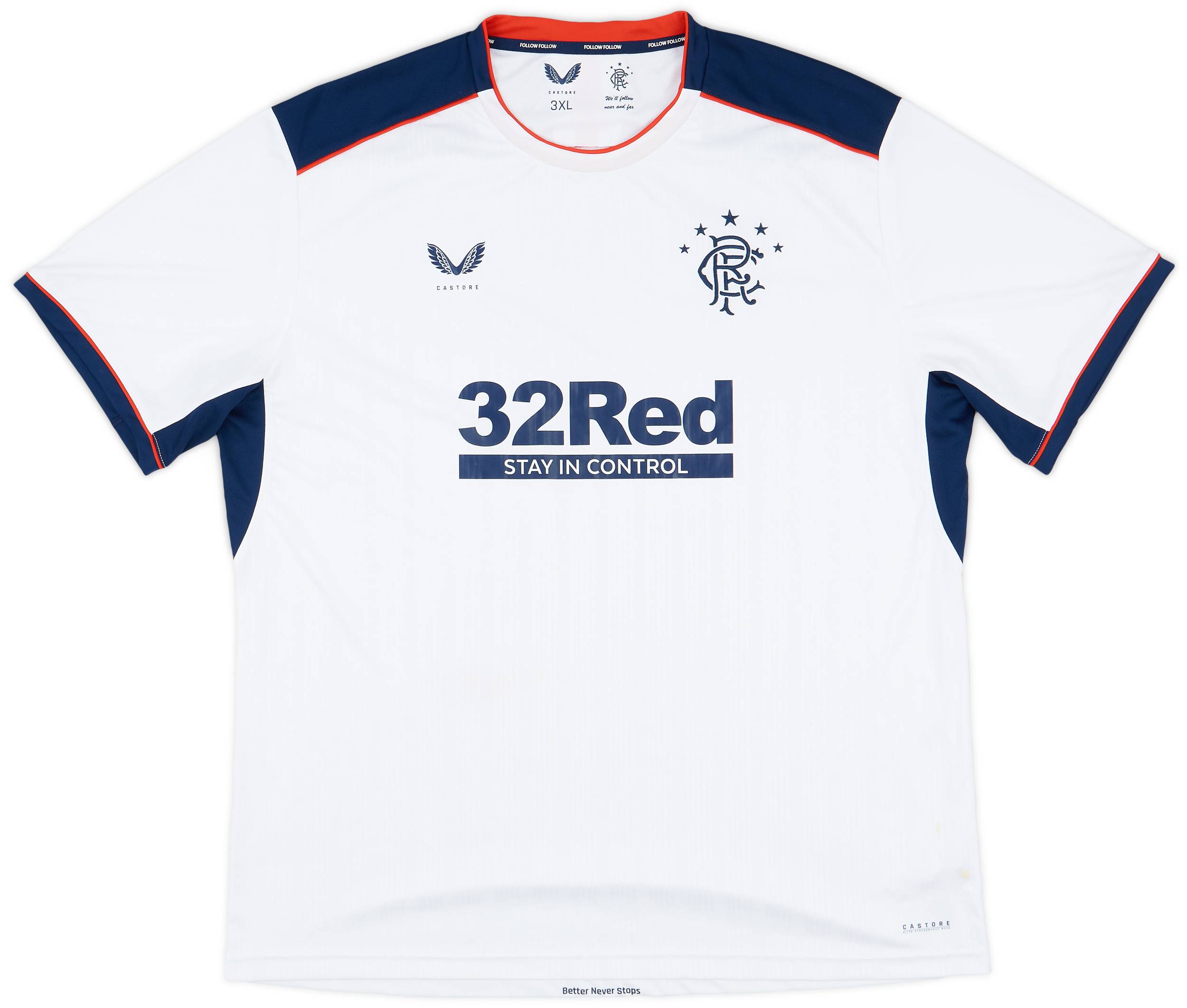 2020-21 Rangers Away Shirt - 8/10 - (3XL)