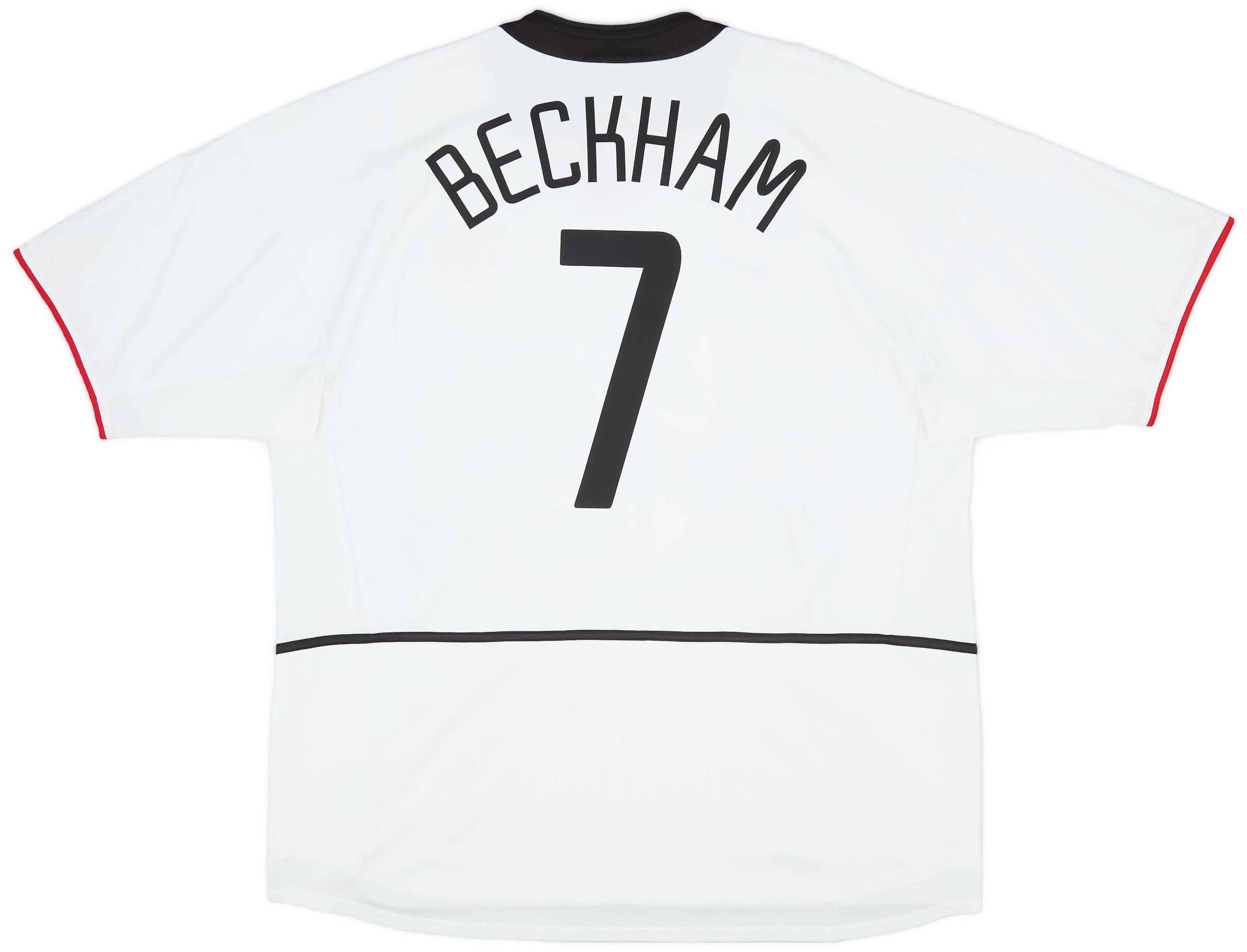 2002-03 Manchester United Away Shirt Beckham #7 - 8/10 - (XXL)