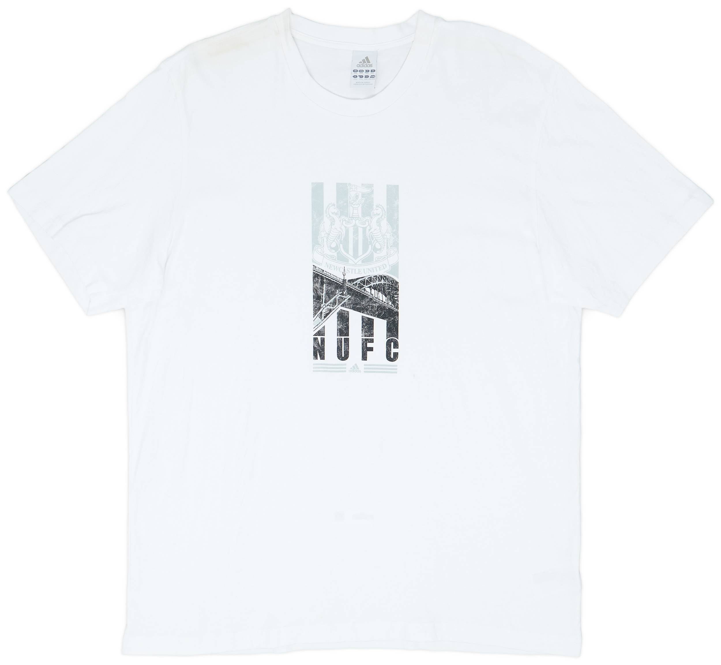 2008-09 Newcastle adidas Cotton Tee - 6/10 - (XXL)