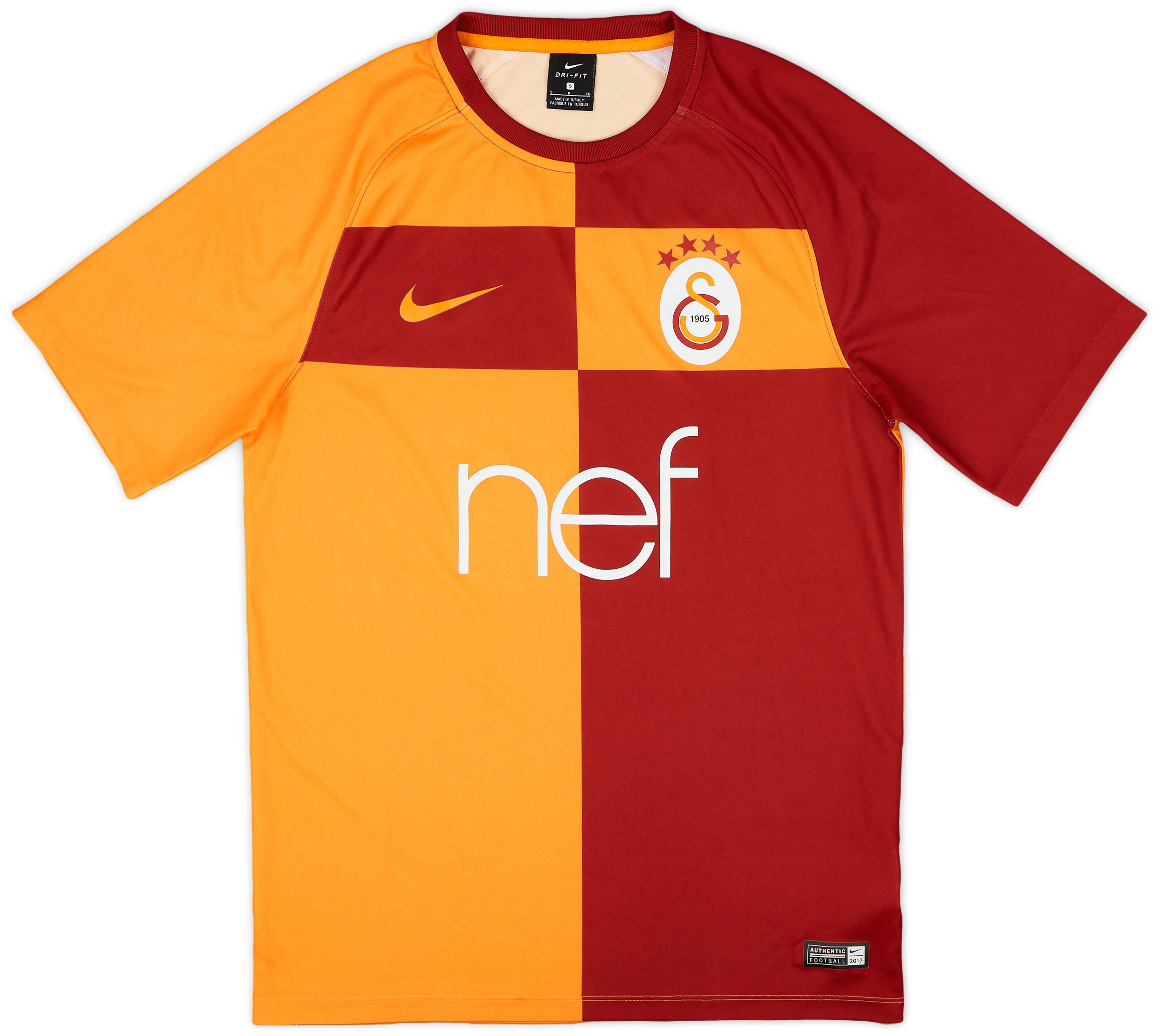 2017-18 Galatasaray Basic Home Shirt - 9/10 - (S)