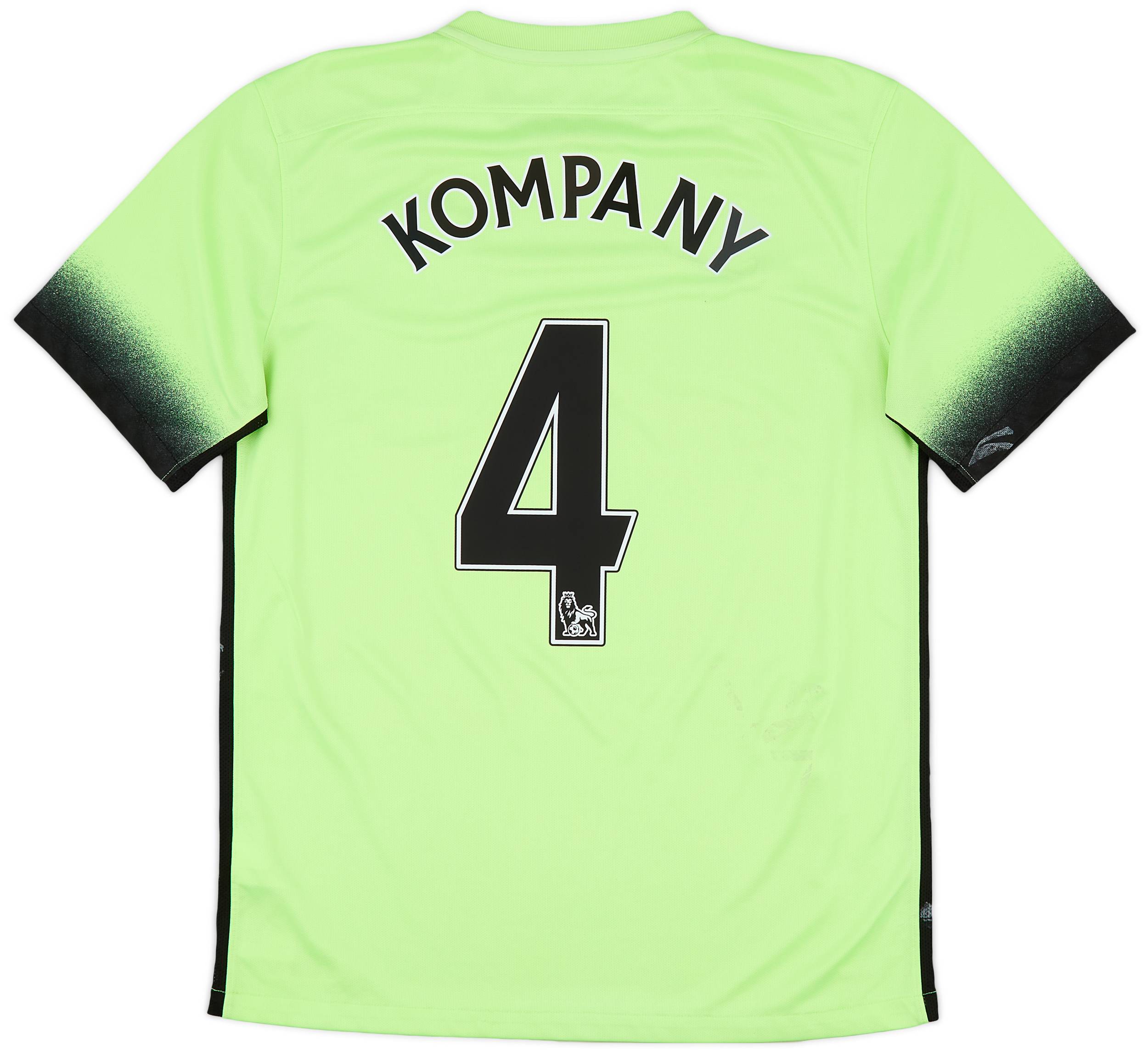2015-16 Manchester City Third Shirt Kompany #4 - 6/10 - (M)